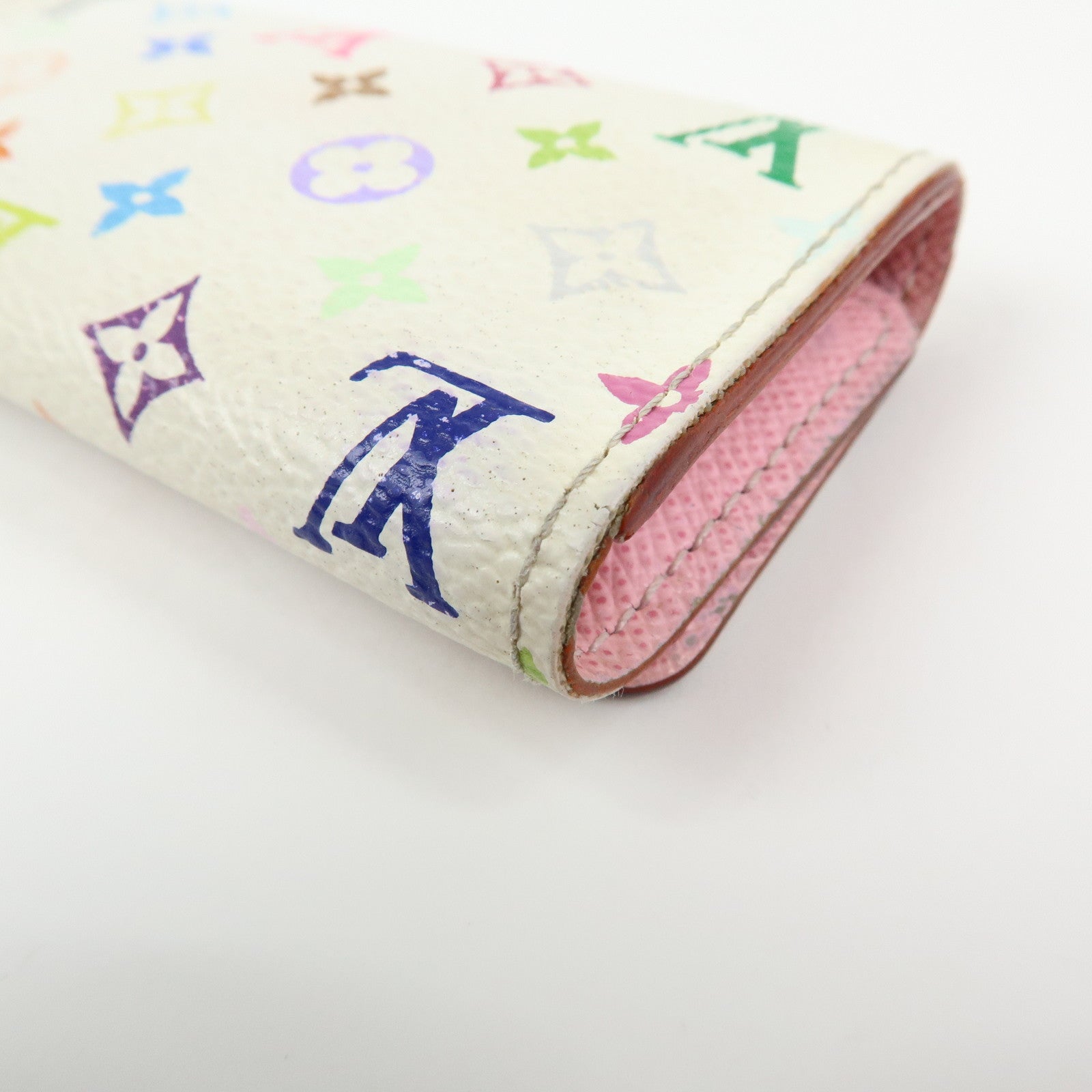 Louis Vuitton Monogram Multicolor Multicles 4 Key Case Blanc M93731