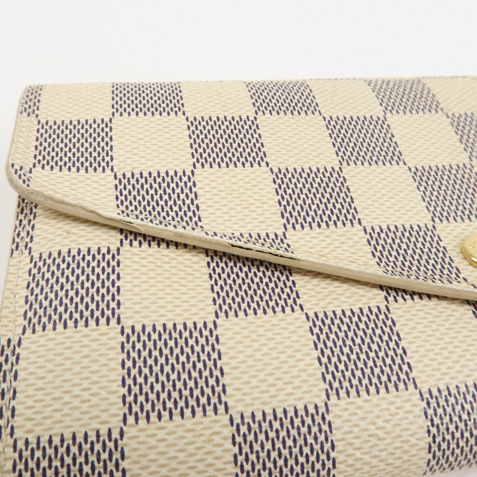 Louis Vuitton Damier Azur Portefeuille Sarah Long Wallet N63208
