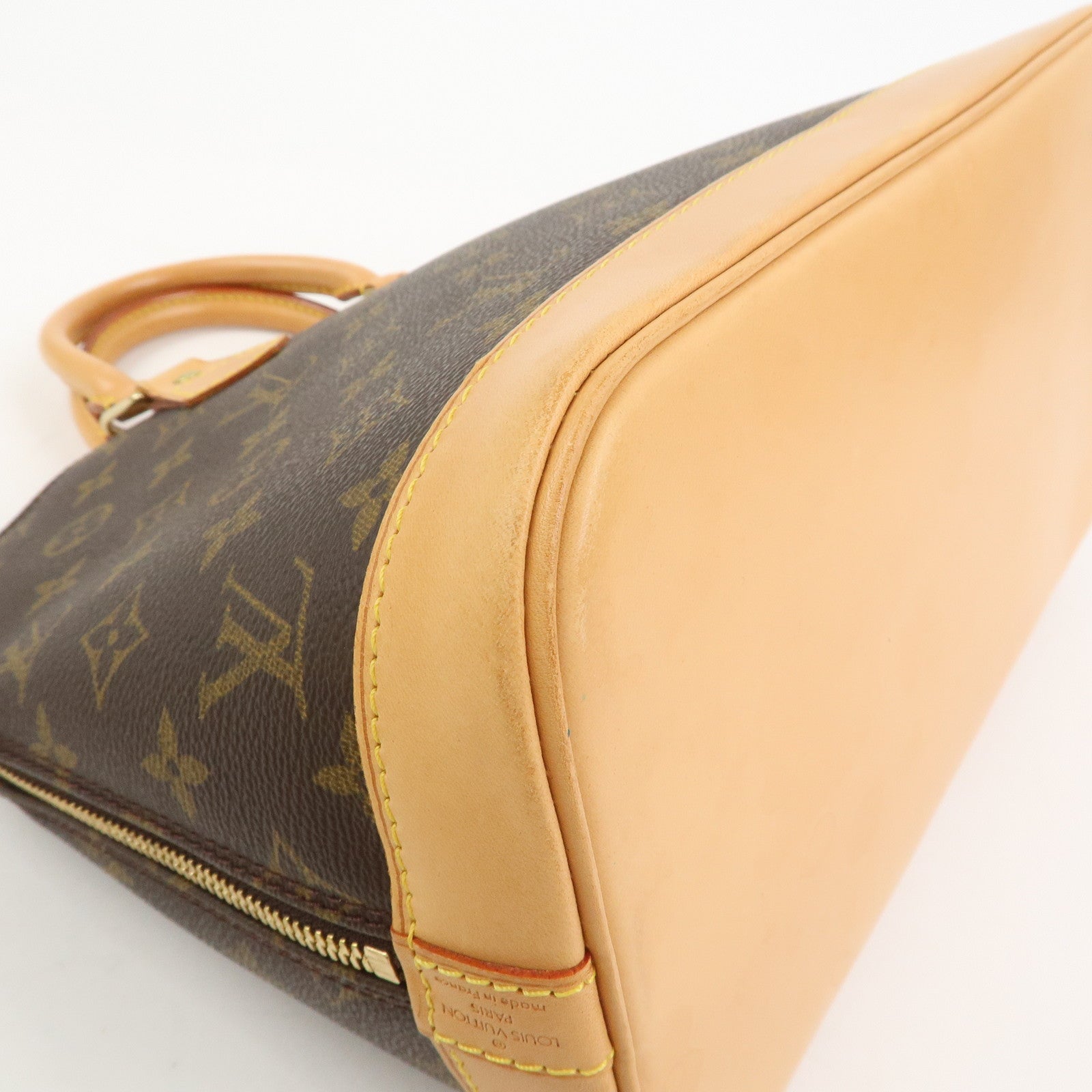 Louis Vuitton Monogram Alma Hand Bag Brown M51130