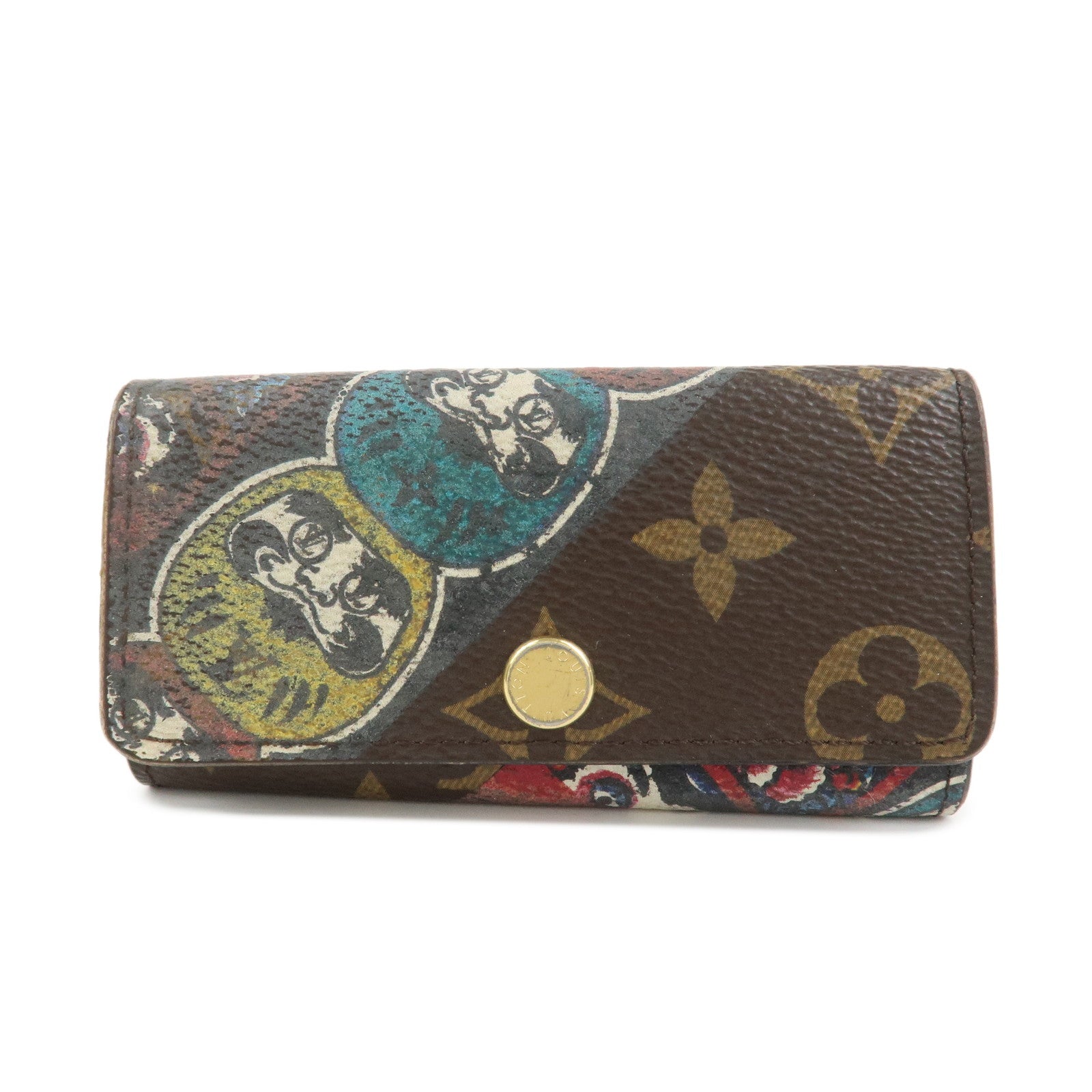 Louis Vuitton Monogram Kansai Yamamoto Multicles 4 Key Case Brown