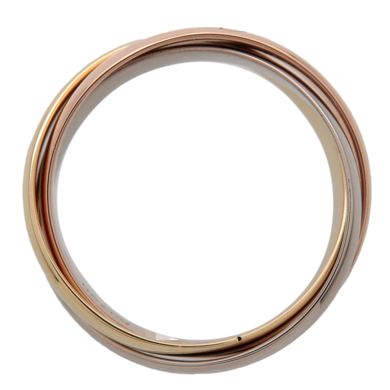 Cartier Trinity Ring SM #48 K18 750YG/WG/PG # US5 EU48