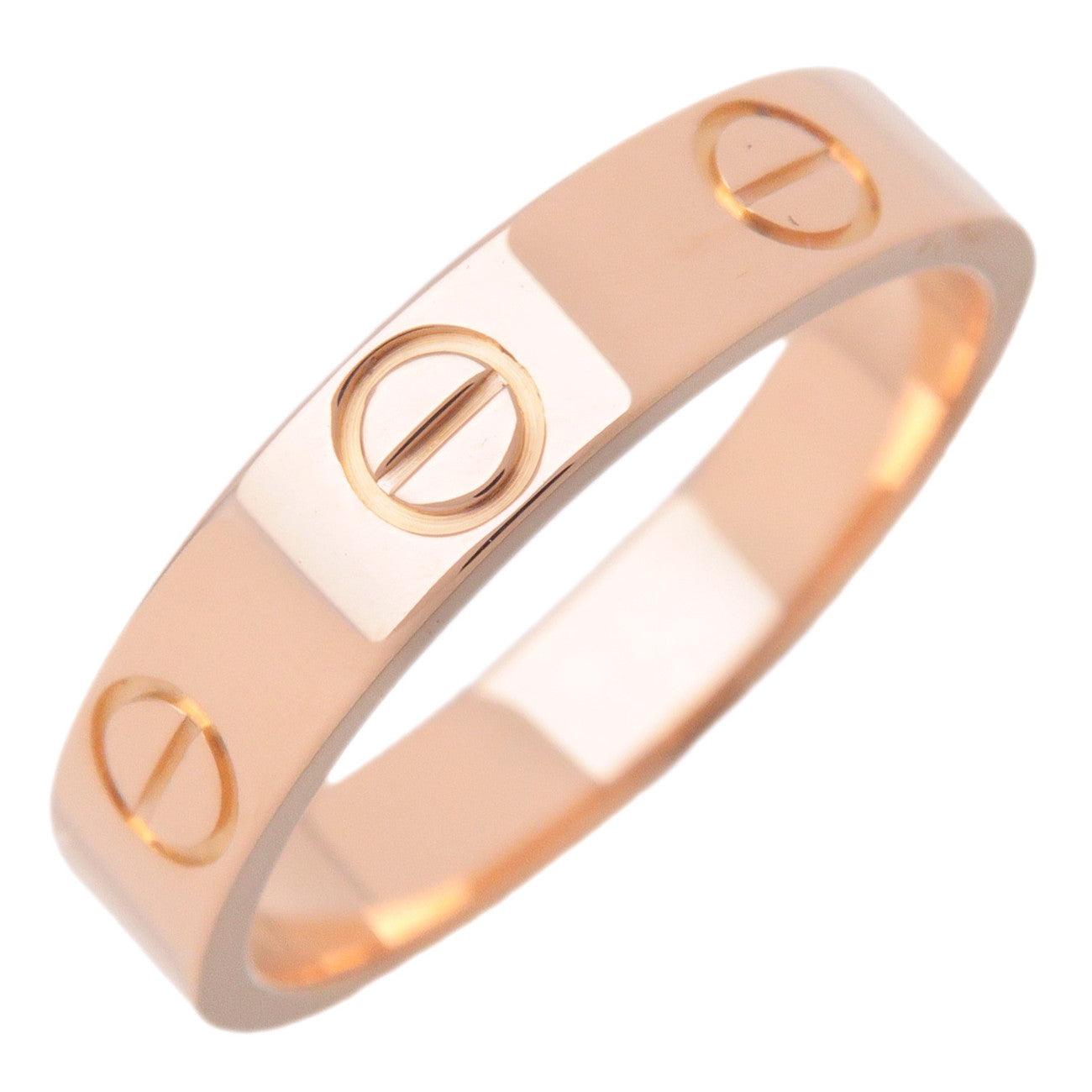Cartier Mini Love Ring K18 750PG Rose Gold #47 US4.5 EU47 HK9