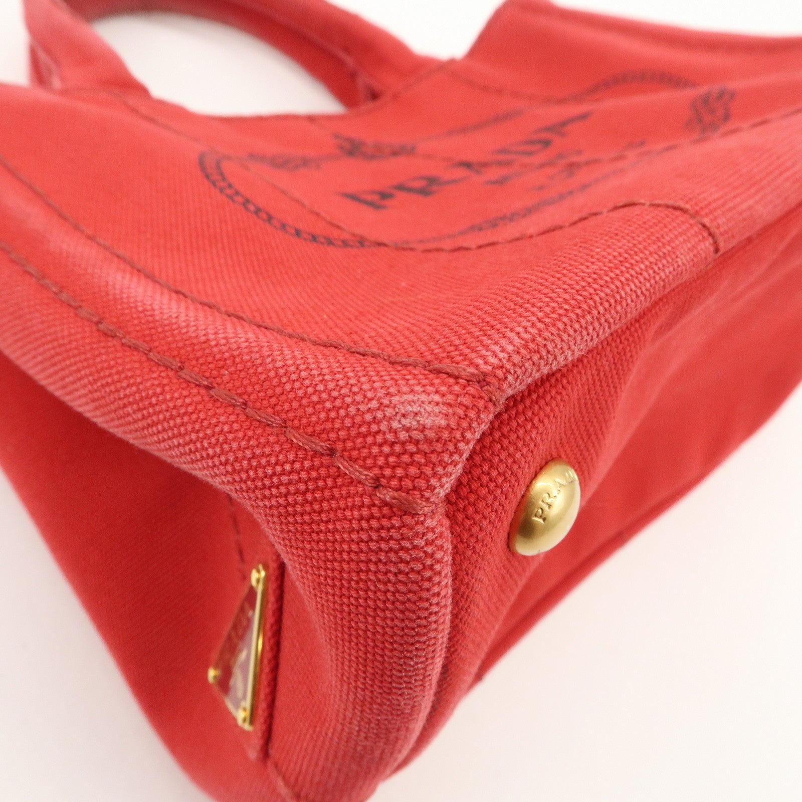 PRADA Logo Canapa Canvas Mini 2Way Bag Hand Shoulder Bag B2349G
