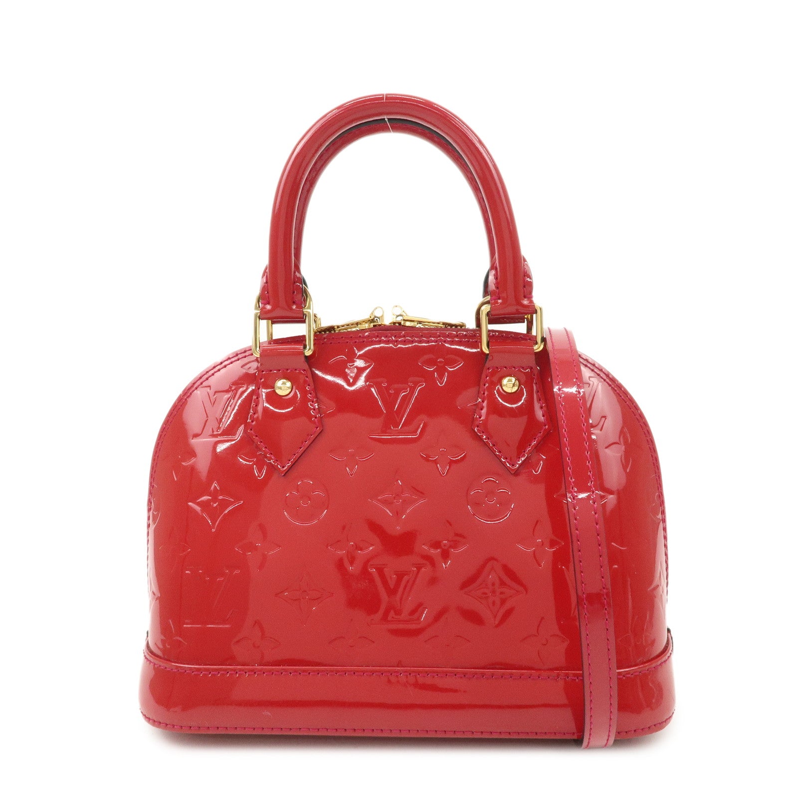 Louis Vuitton Monogram Vernis Leather Alma BB 2Way Shoulder Bag Used