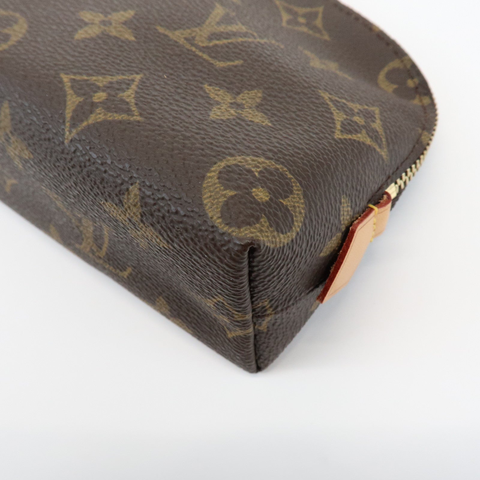 Louis Vuitton Monogram Pochette Cosmetic Pouch Brown M47515