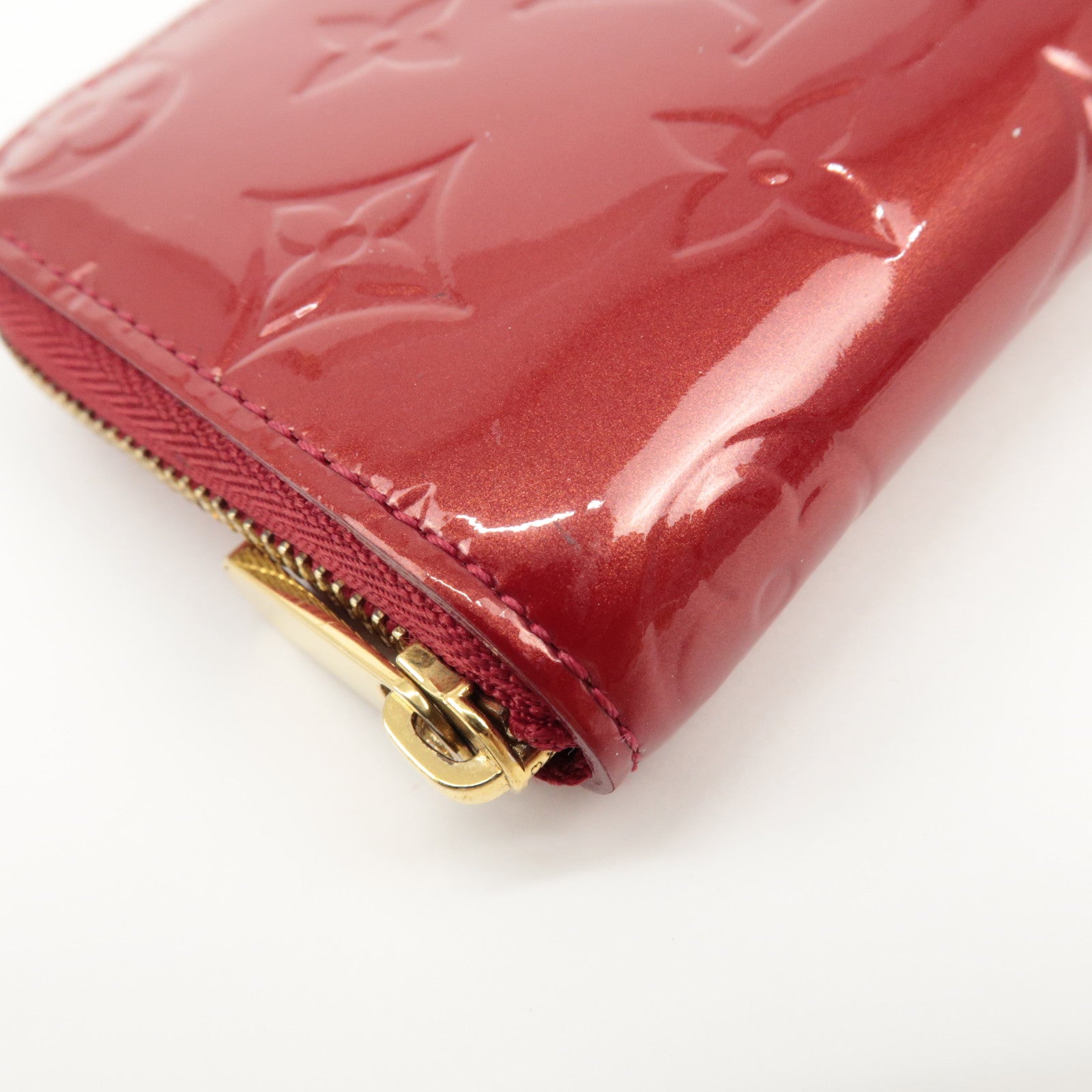 Louis Vuitton Monogram Vernis Zippy Coin Purse Pomme d'Amour M93608 Used