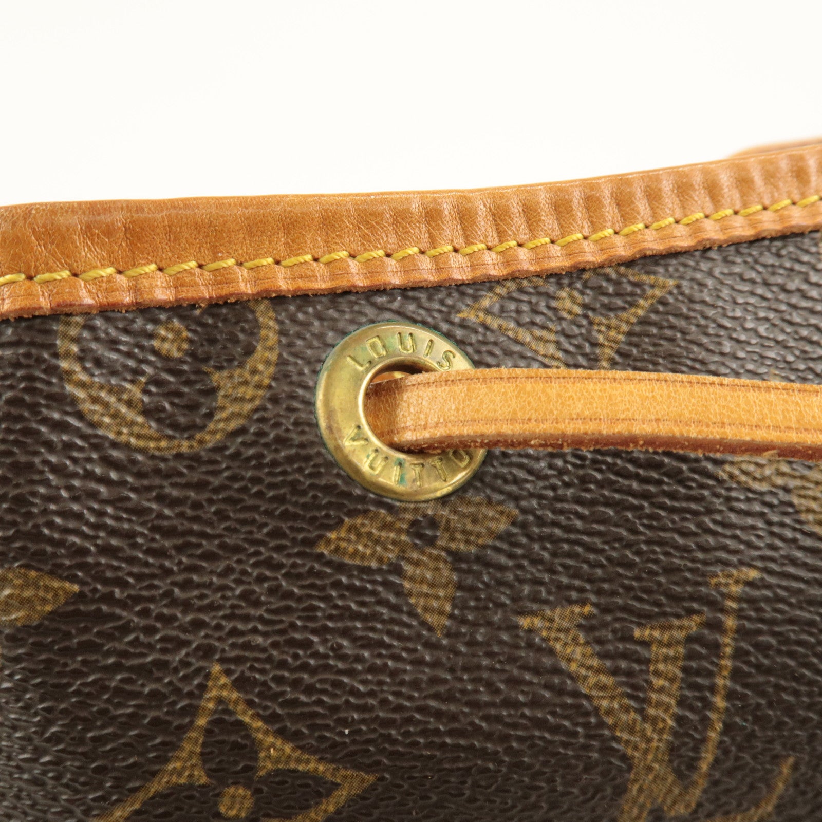 Louis Vuitton Monogram Noe Shoulder Bag Hand Bag Brown M42224 Used