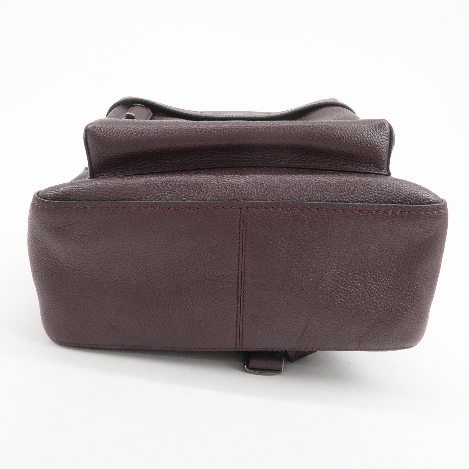 COACH Logo Leather Backpack Rucksack Brown