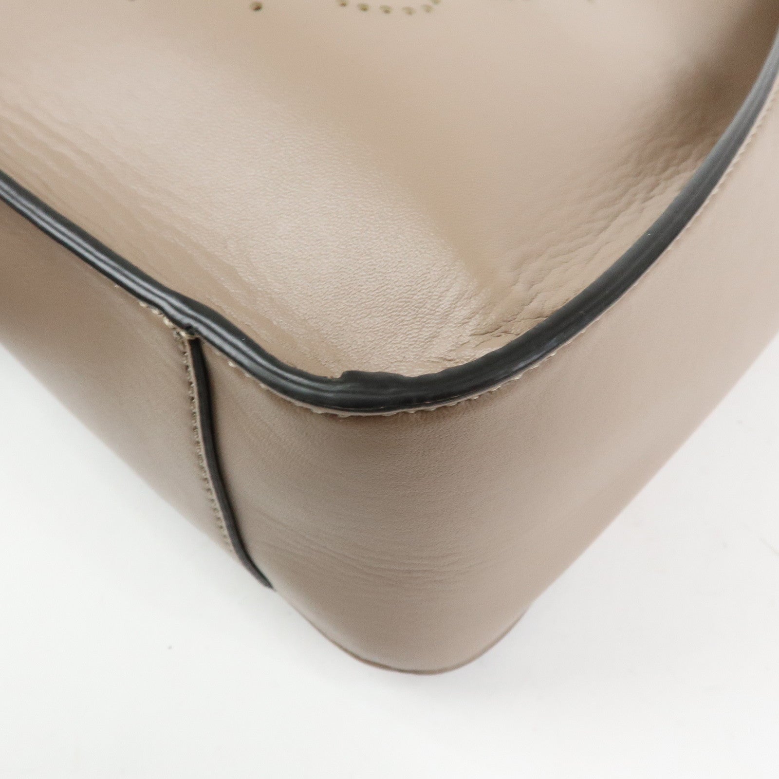 STELLA MCCARTNEY Faux Leather Shoulder Bag Crossbody Bag Beige