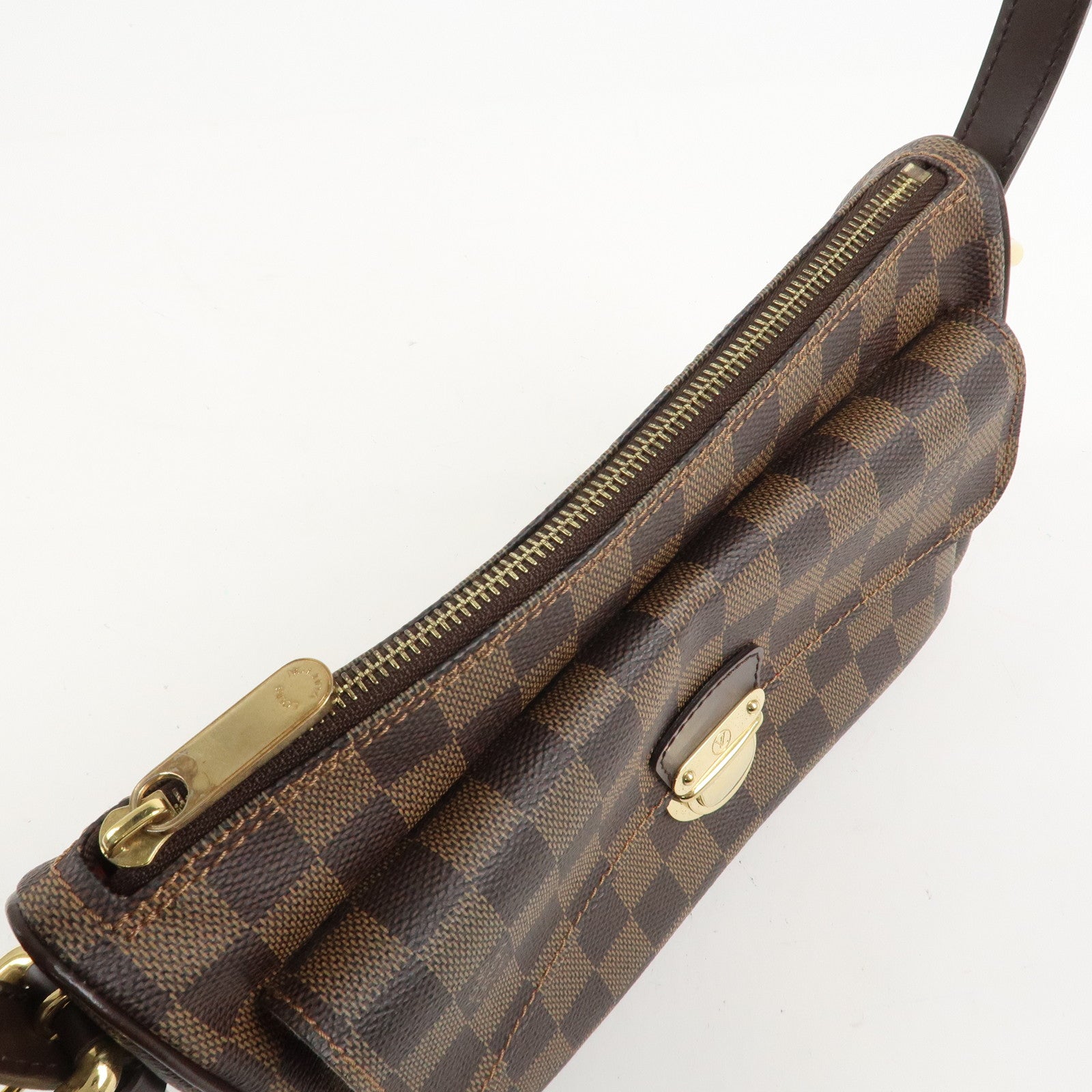 Louis Vuitton Damier Leather Canvas Ravello GM Shoulder Bag N60006