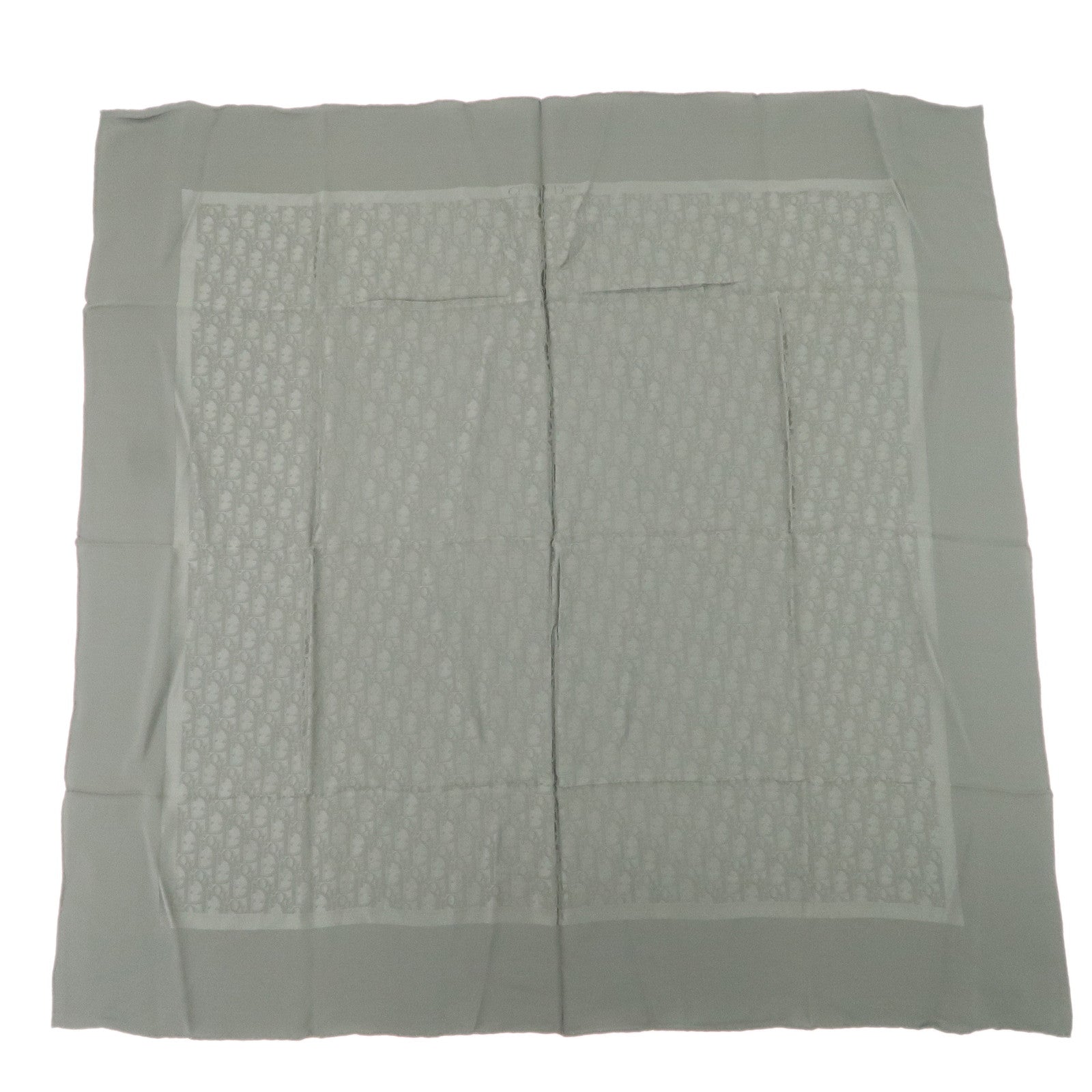 Christian Dior Trotter Silk 100% Scarf Moss Green