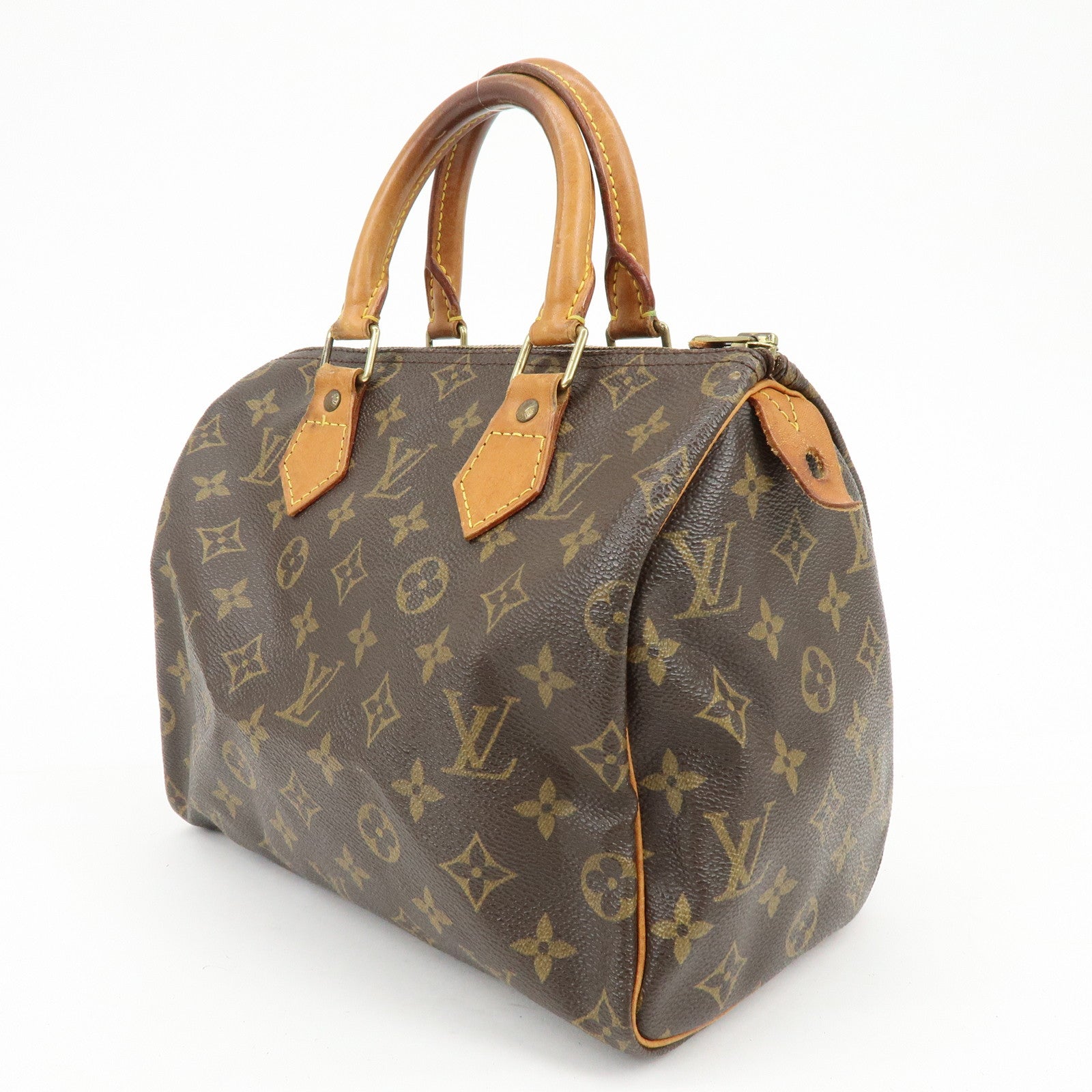Louis Vuitton Monogram Speedy 25 Boston Bag Hand Bag Brown M41528
