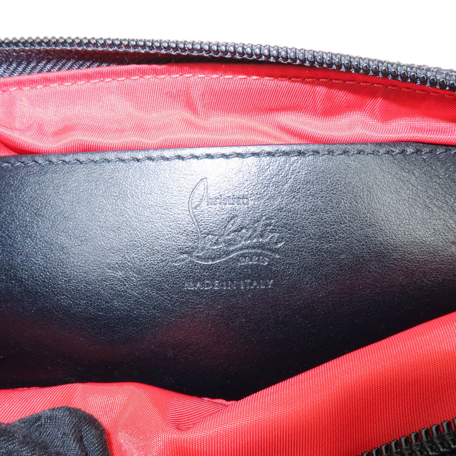 Christian Louboutin Paris New York City Nylon Canvas Waist Bag