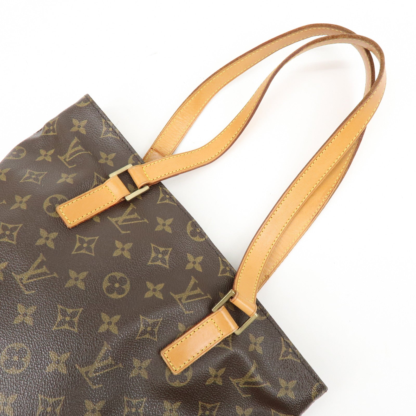 Louis Vuitton Monogram Cabas Piano Tote Bag Hand Bag Brown M51148