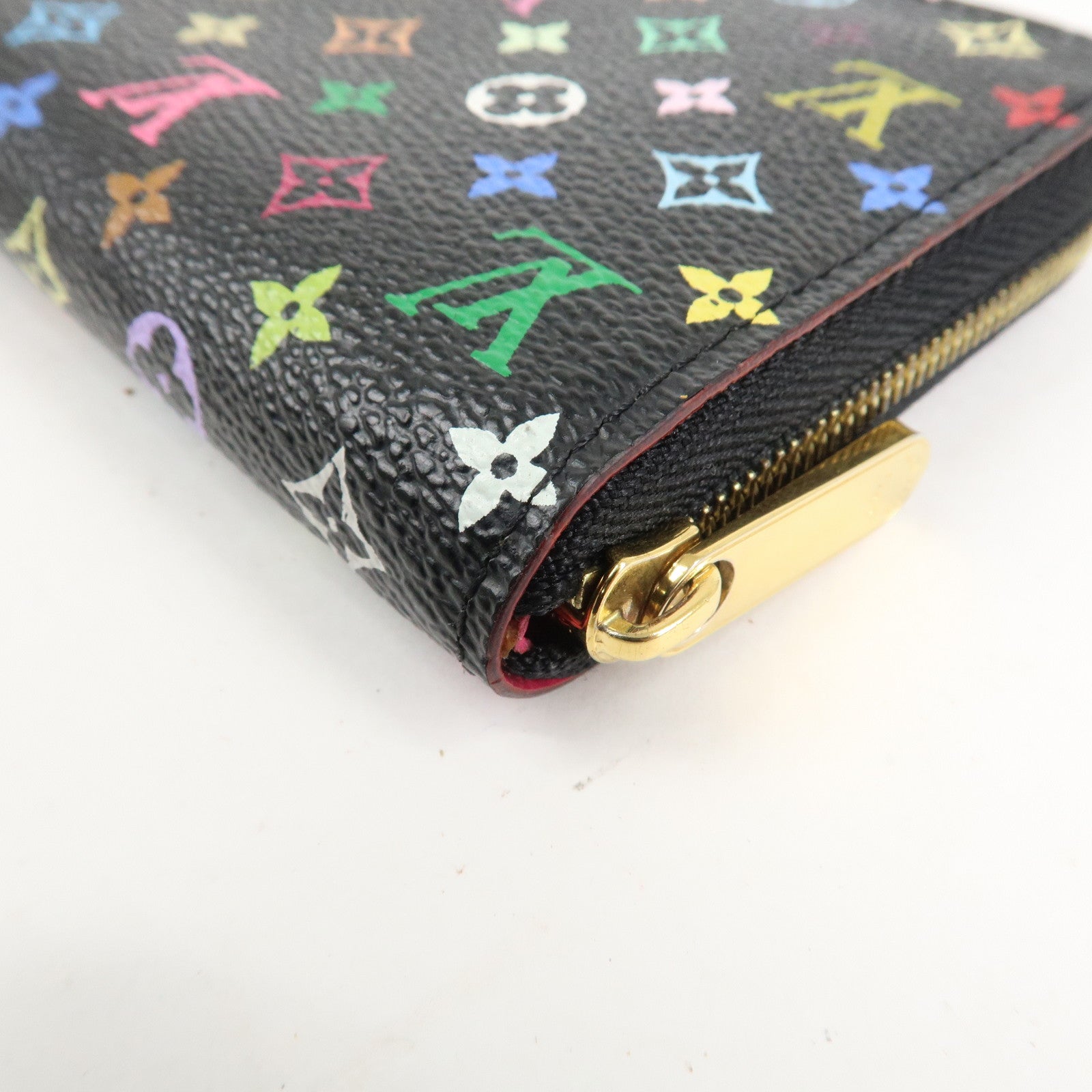 Louis Vuitton Monogram Multicolor Zippy Coin Wallet Noir M93740 Used
