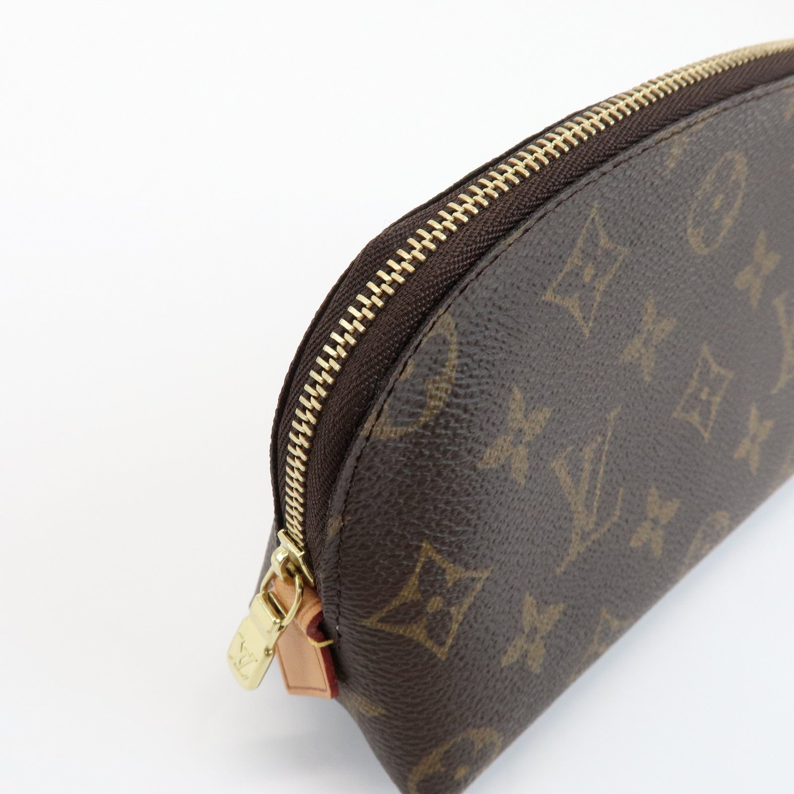 Louis Vuitton Monogram Pochette Cosmetic Pouch Brown M47515