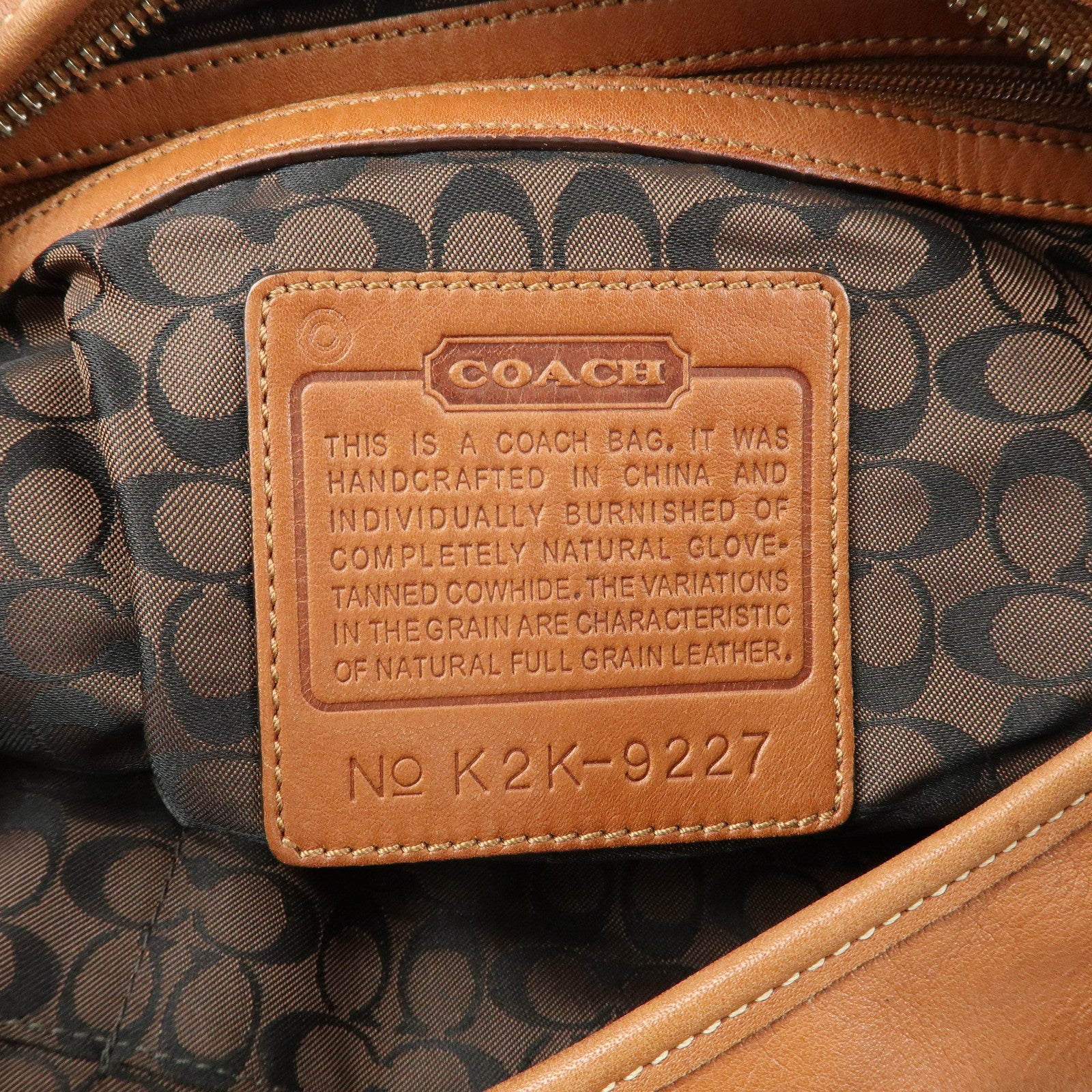 COACH Ergo Leather Shoulder Bag Hand Bag Camel