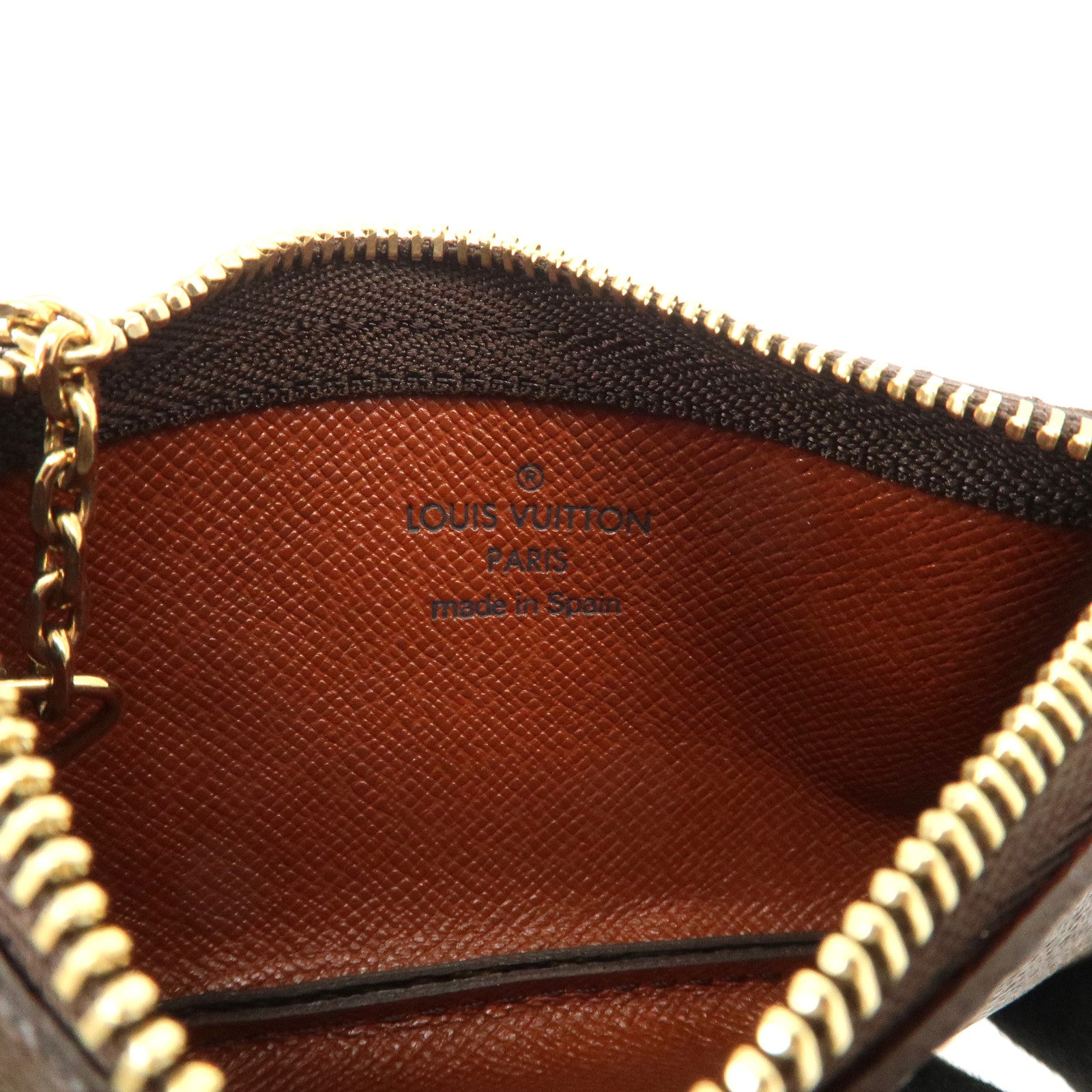 Louis Vuitton Monogram Canvas Pochette Cles Coin Case Brown M62650