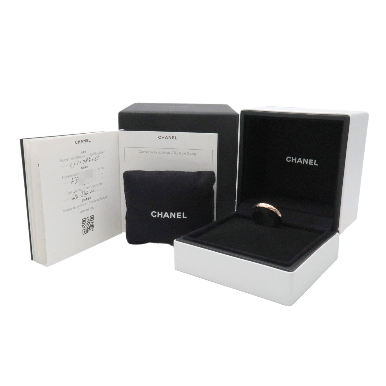 CHANEL COCO Crush Mini Ring K18 750PG Rose Gold #55 US7 J11785