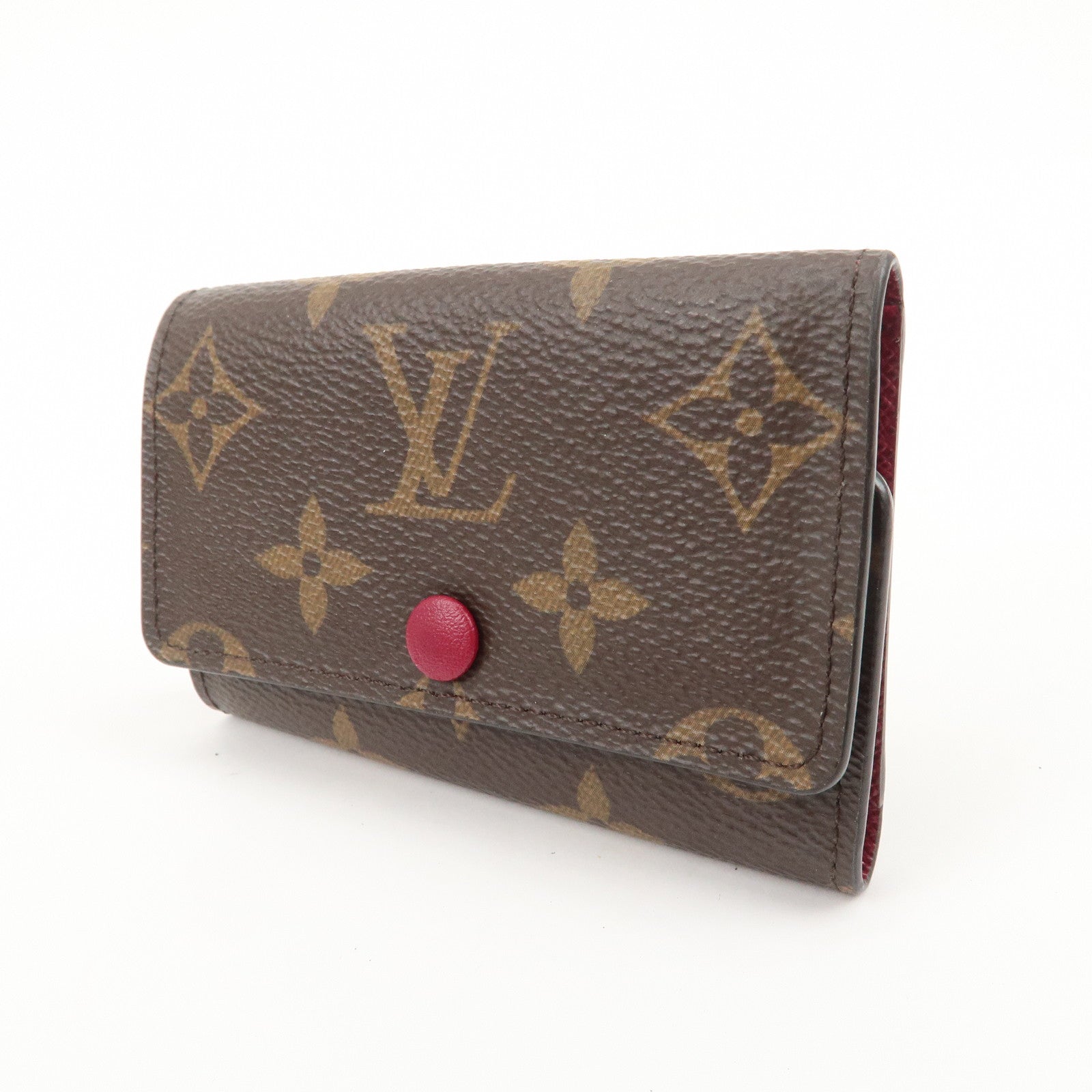 Louis Vuitton Monogram Multicles 6 Key Case Brown Fuchsia M60701