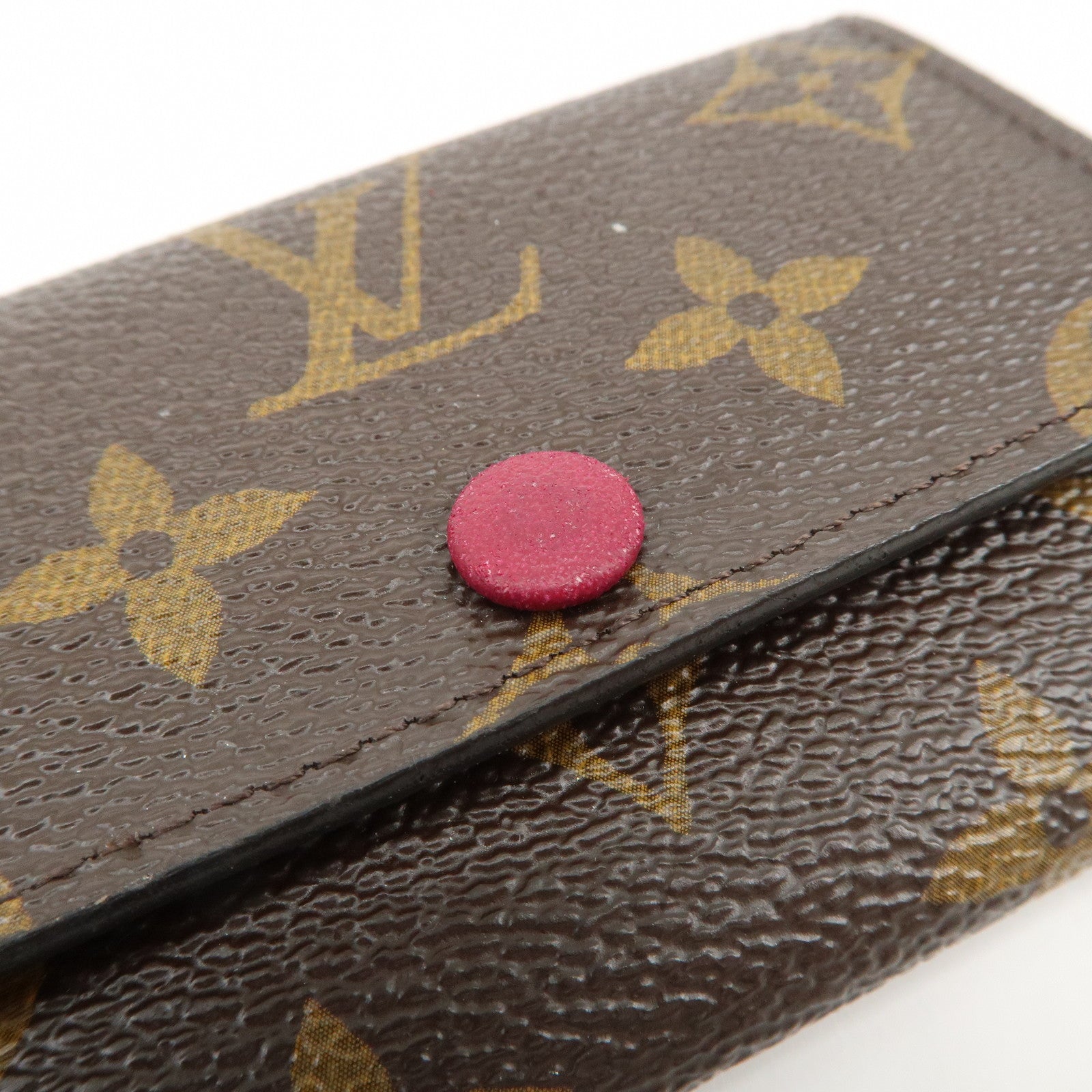 Louis Vuitton Monogram Multicles 6 Key Case Brown Fuchsia M60701