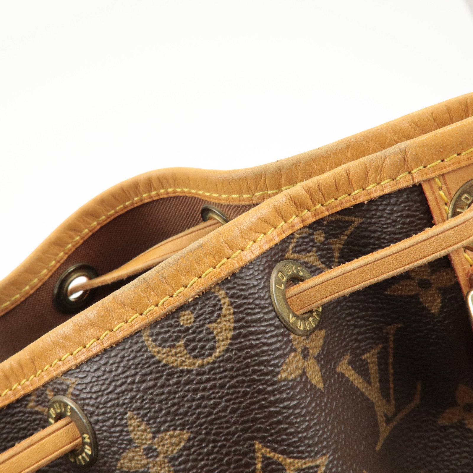 Louis Vuitton Monogram Noe Shoulder Bag Hand Bag Brown M42224 Used