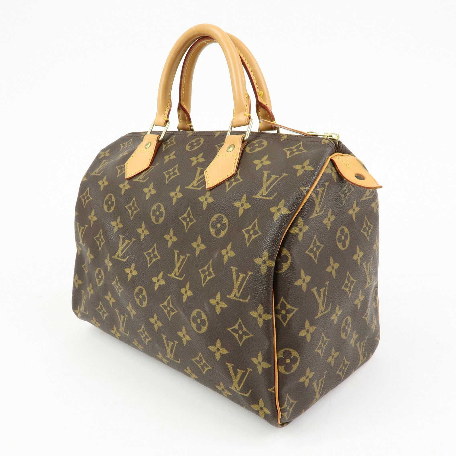 Louis Vuitton Monogram Speedy 30 Boston Bag Hand Bag Brown M41526