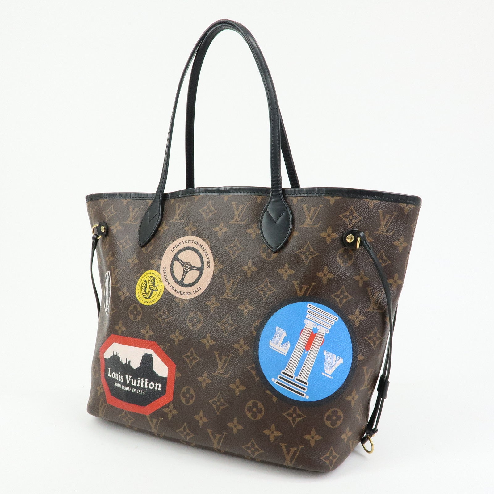 Louis Vuitton Monogram LV World Tour Neverfull MM Tote Bag M42844
