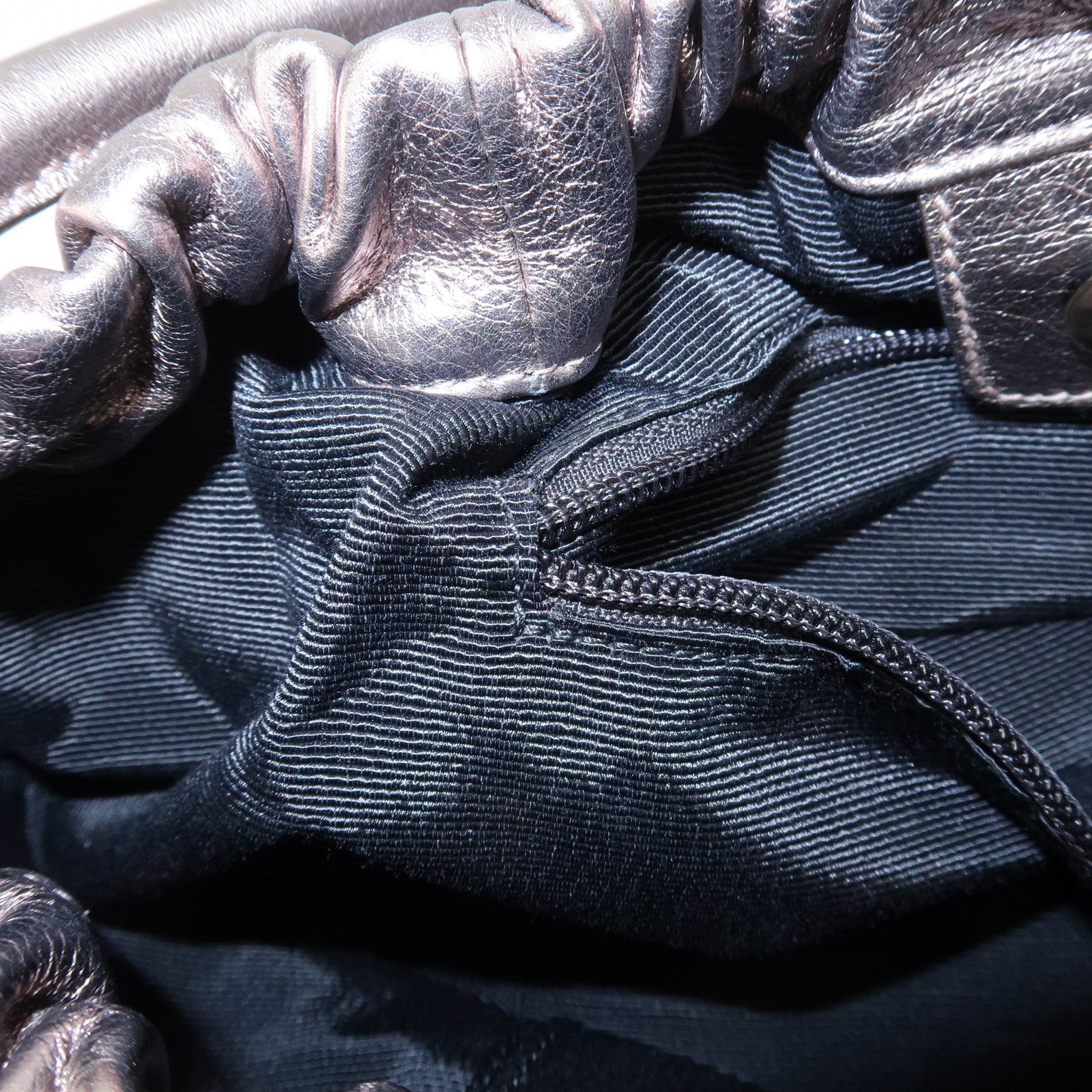 Ferragamo Vara Ribbon Leather Shoulder Bag Hand Bag Bronze