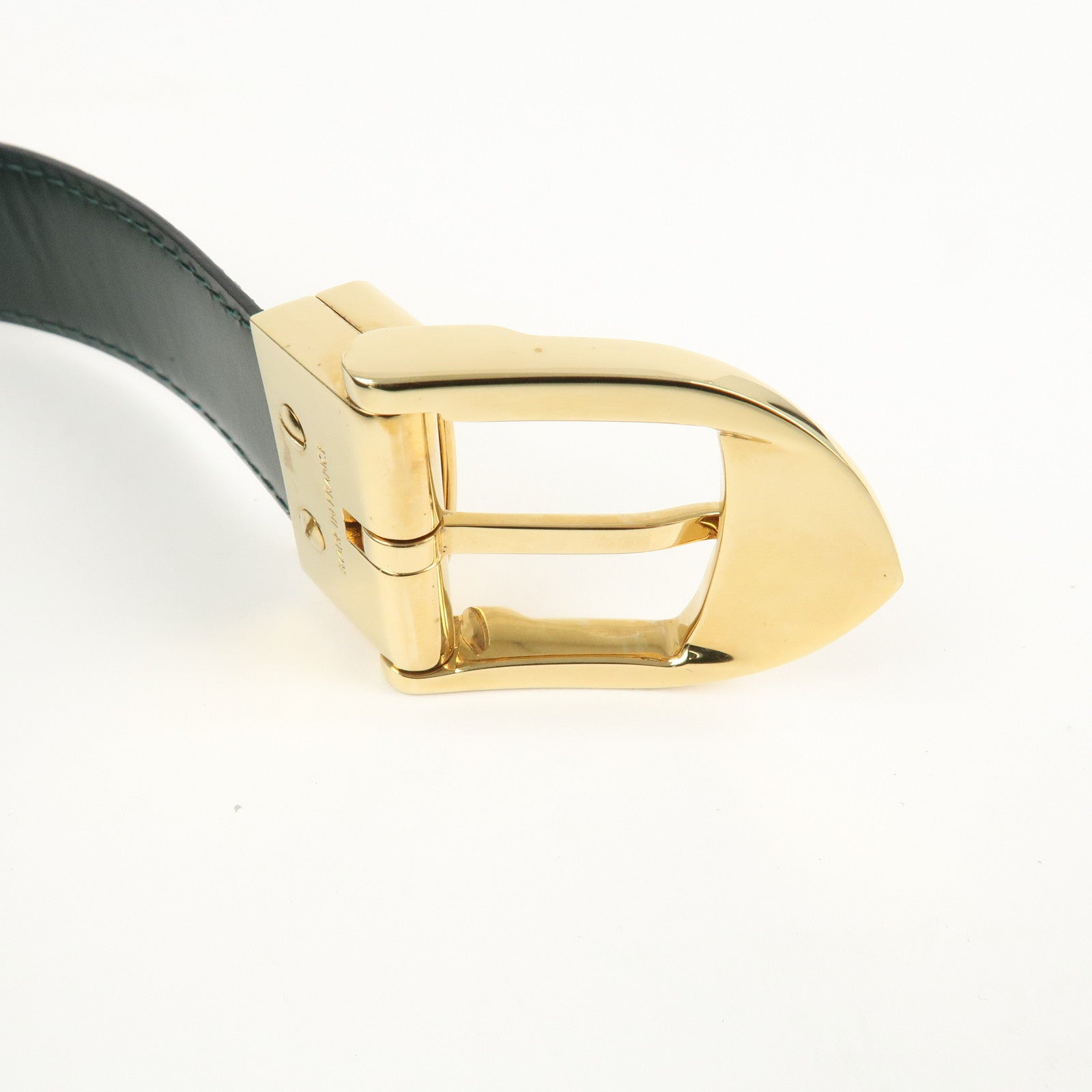 Louis Vuitton Taiga Leather Ceinture Belt Epicea M6845V