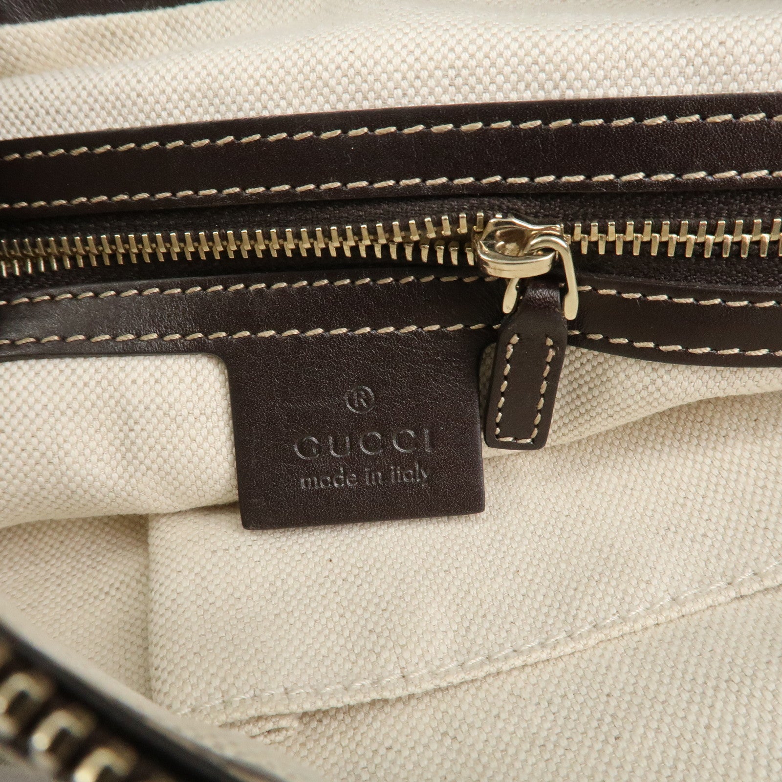 GUCCI Lovely Heart GG Canvas Leather Shoulder Bag Brown 257072 Used