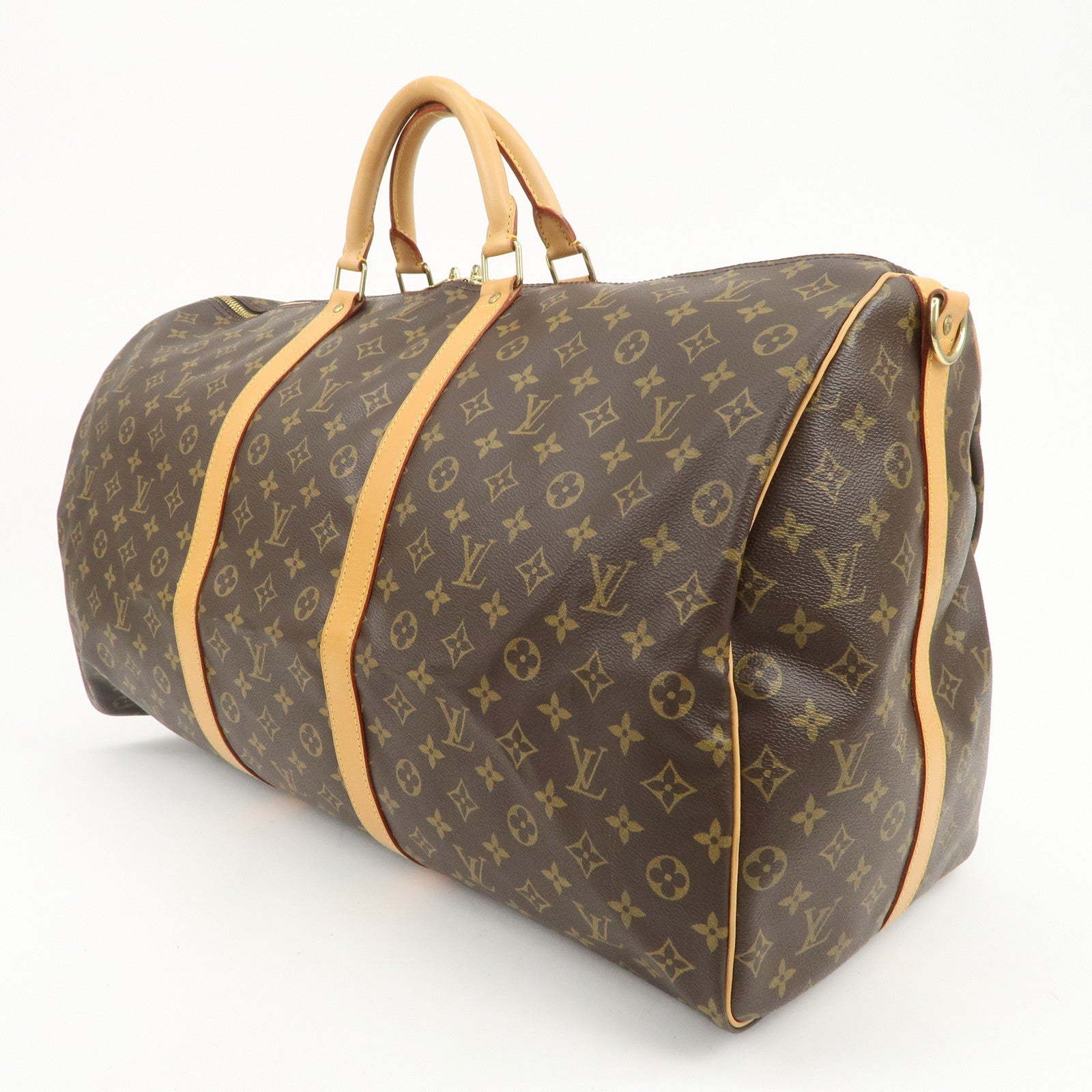 Louis Vuitton Monogram Keep All Bandouliere 60 Boston Bag M41412