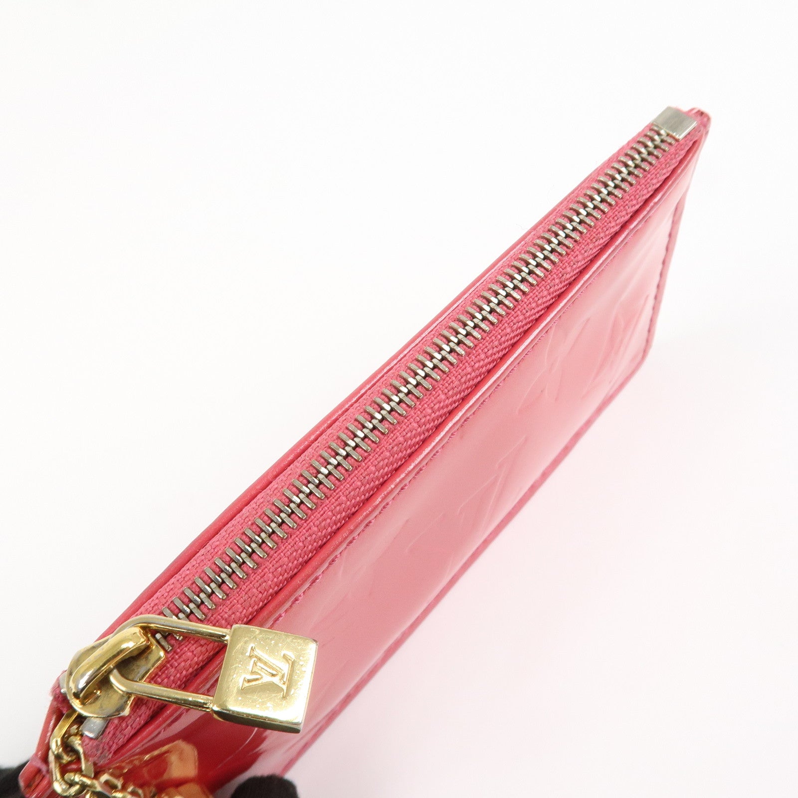 Louis Vuitton Monogram Vernis Pochette Cles Coin Case Pink M9144F
