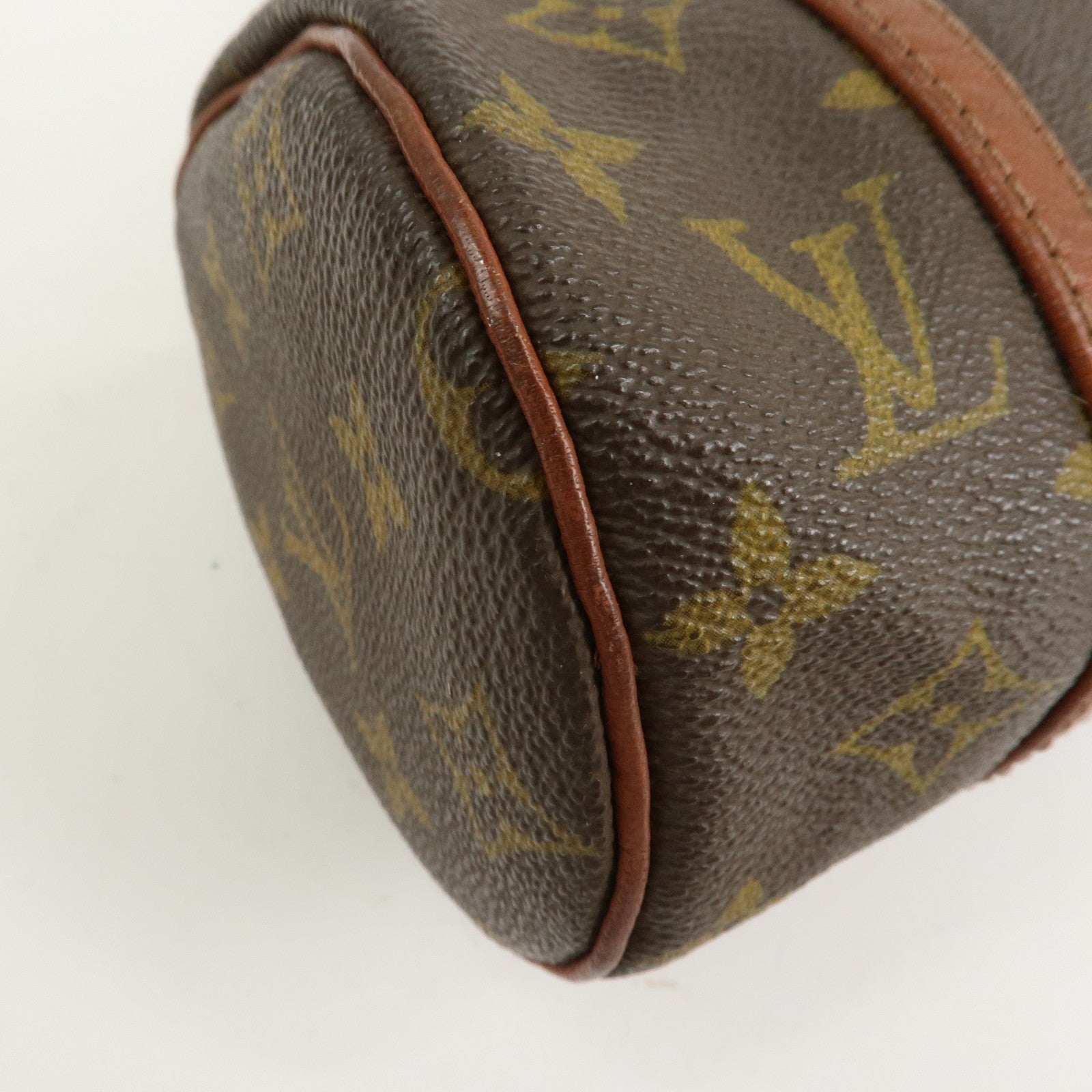 Louis Vuitton Monogram Papillon 26 Hand Bag Old Style Brown M51366