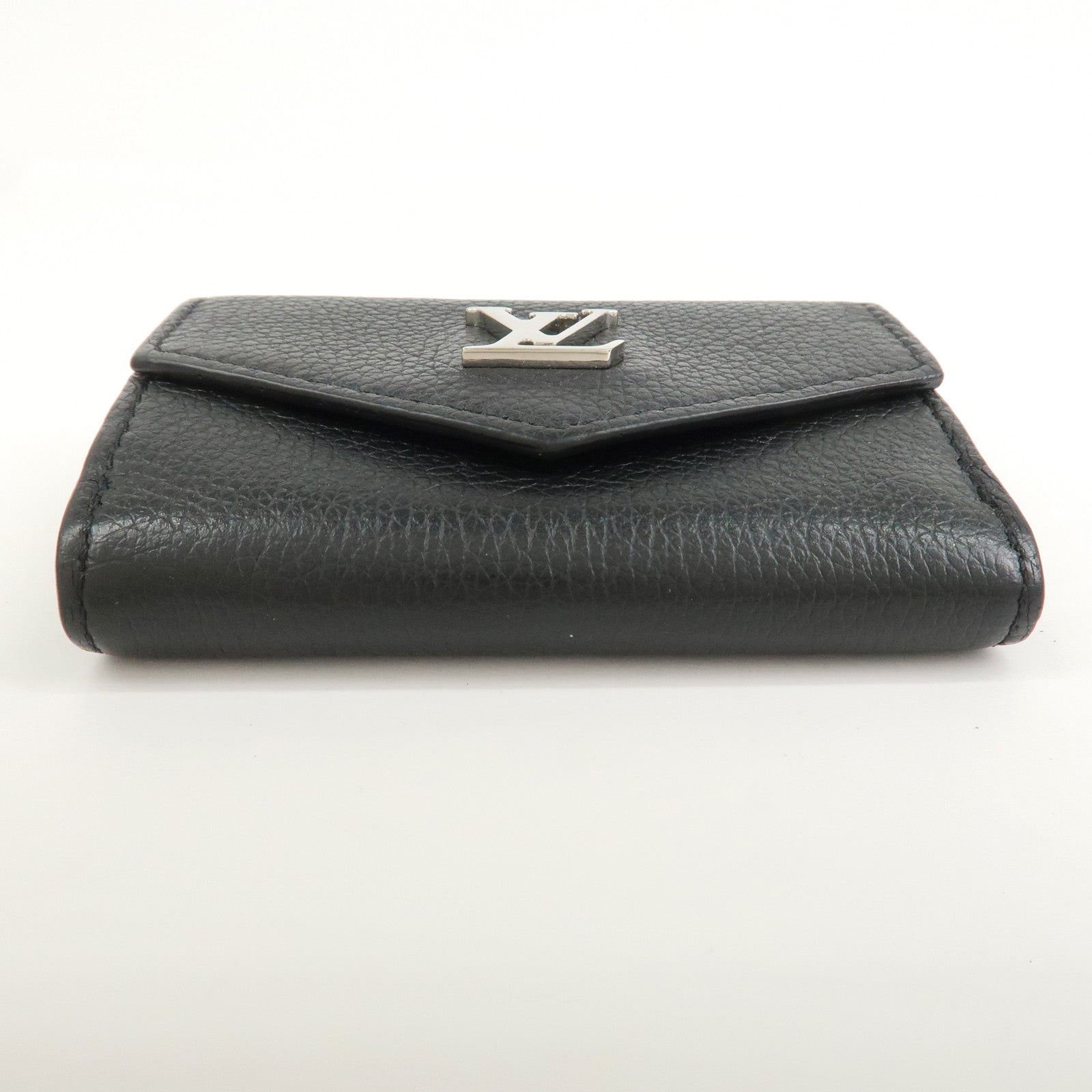 Louis Vuitton Portefeuille Lock Mini Compact Wallet Noir M63921