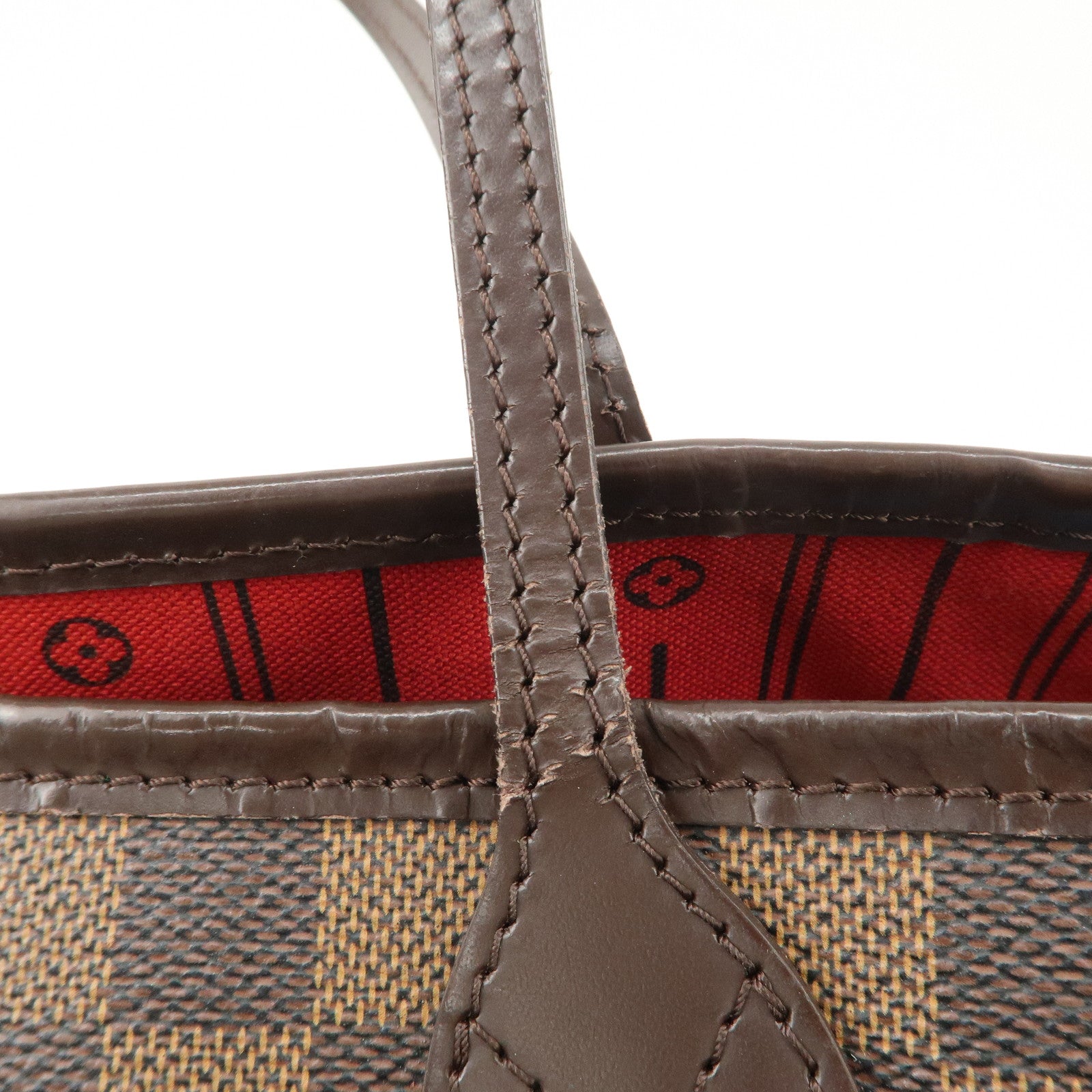 Louis Vuitton Damier Ebene Neverfull GM Tote Bag N51106 Used