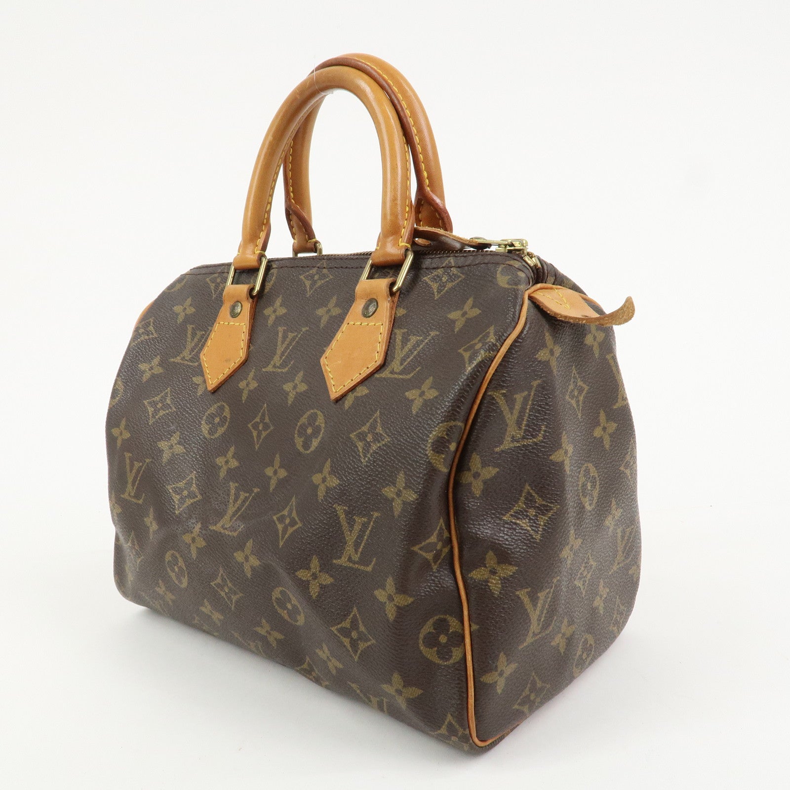 Louis Vuitton Monogram Speedy 25 Boston Bag Hand Bag Brown M41528