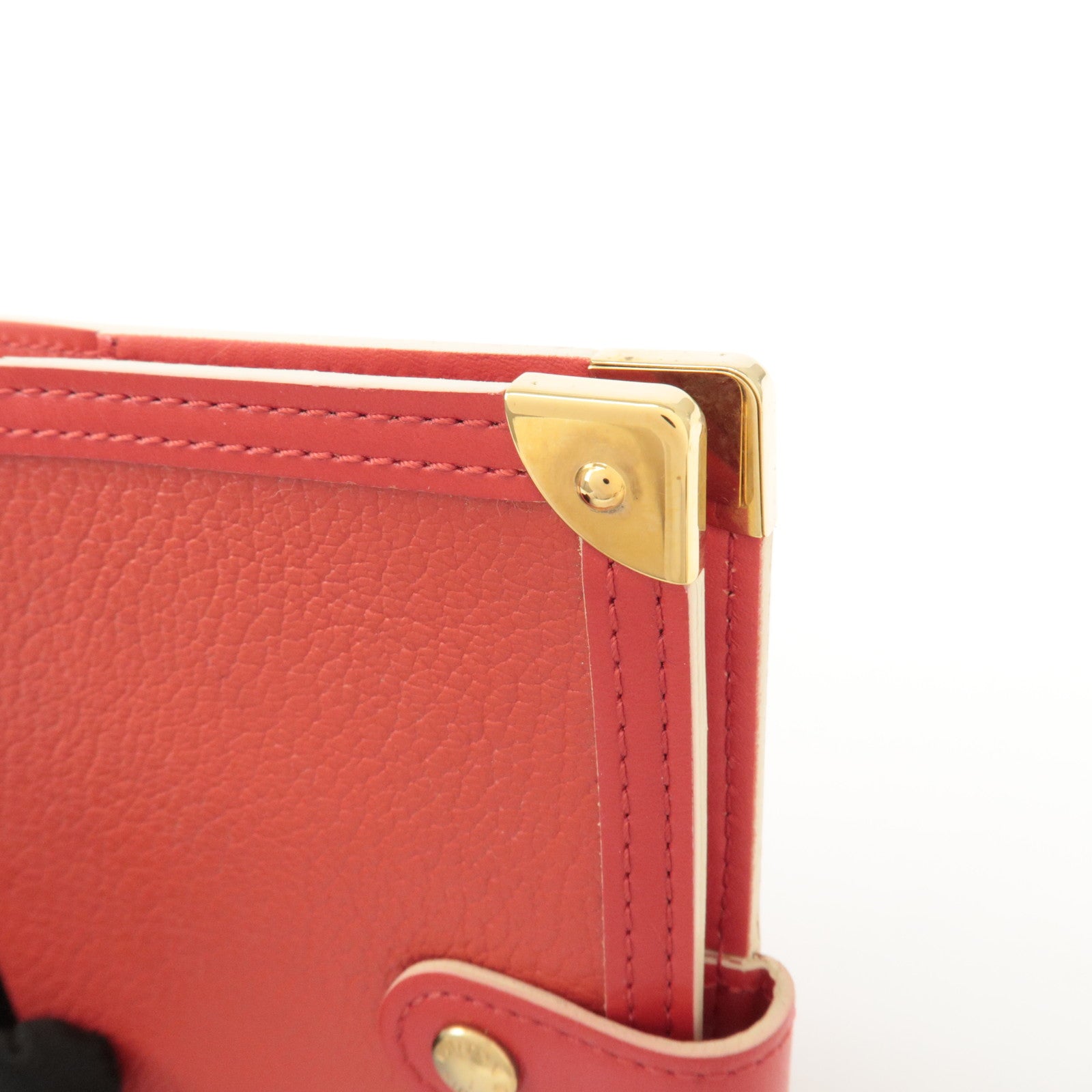 Louis Vuitton Suhari Leather Agenda PM Planner Cover Red Used