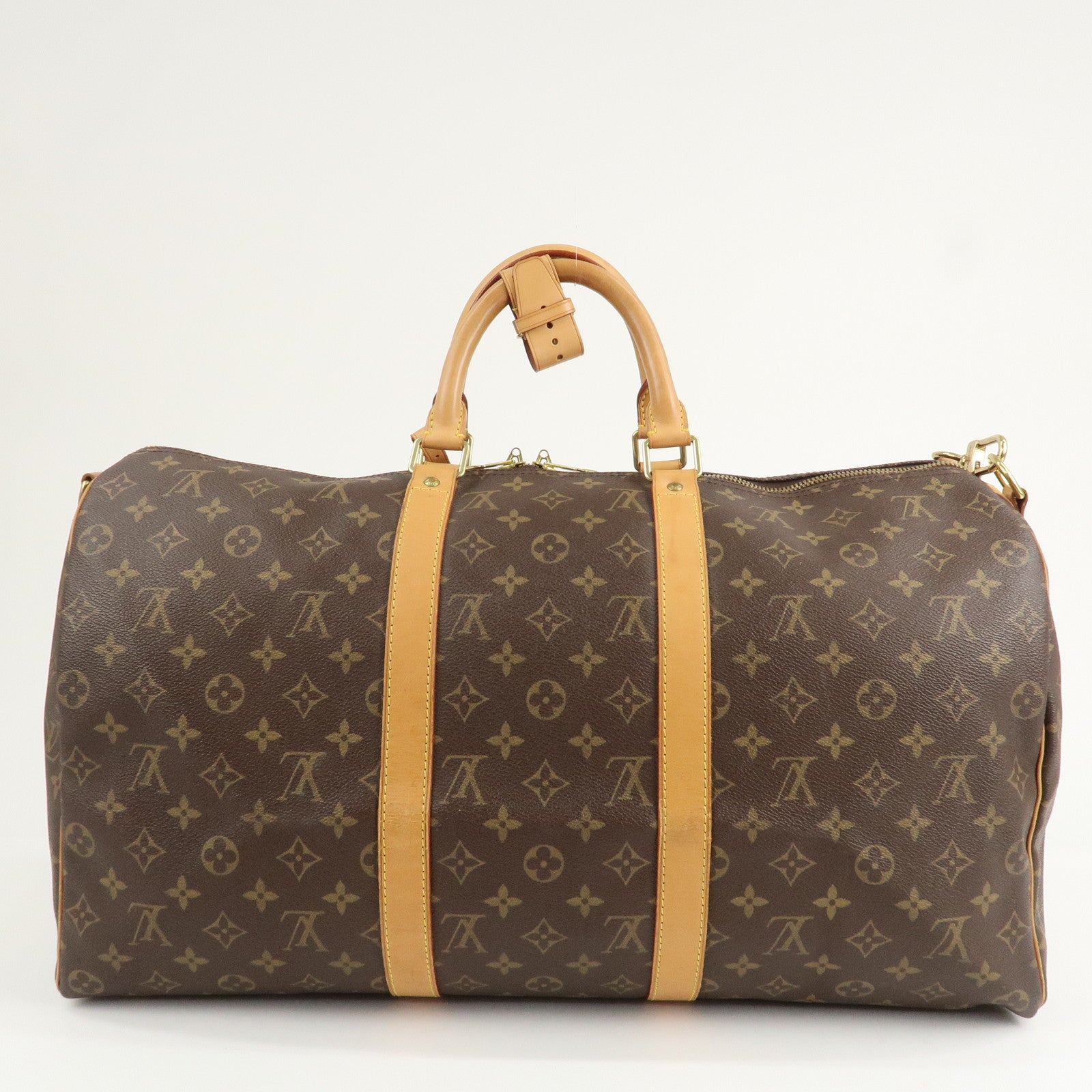 Louis Vuitton Monogram Keep All 50 Bandouliere Boston Bag M41416