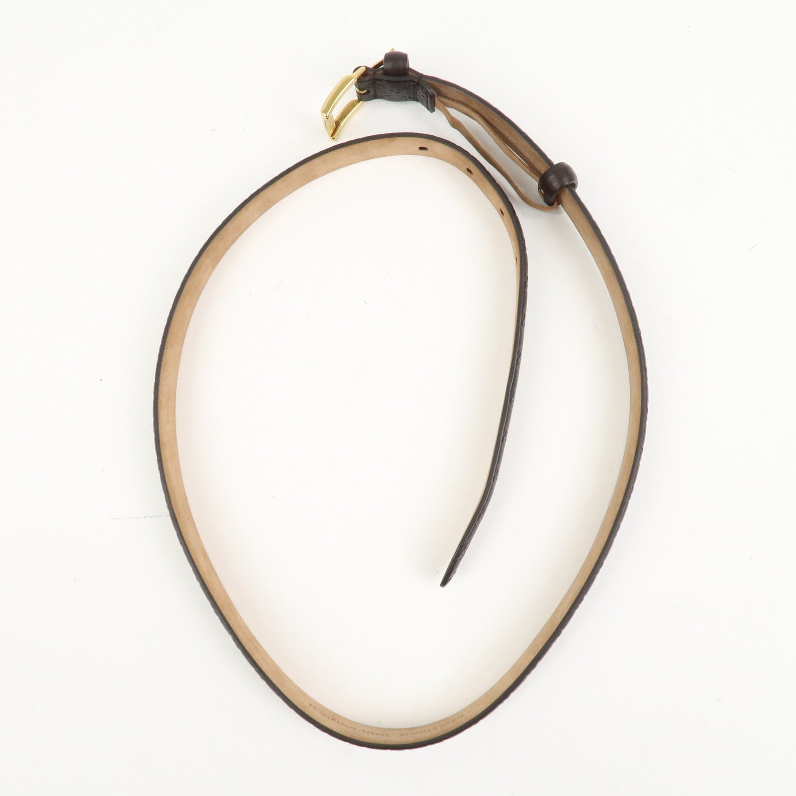 GUCCI Guccissima Leather Belt 85/34 Brown 269813