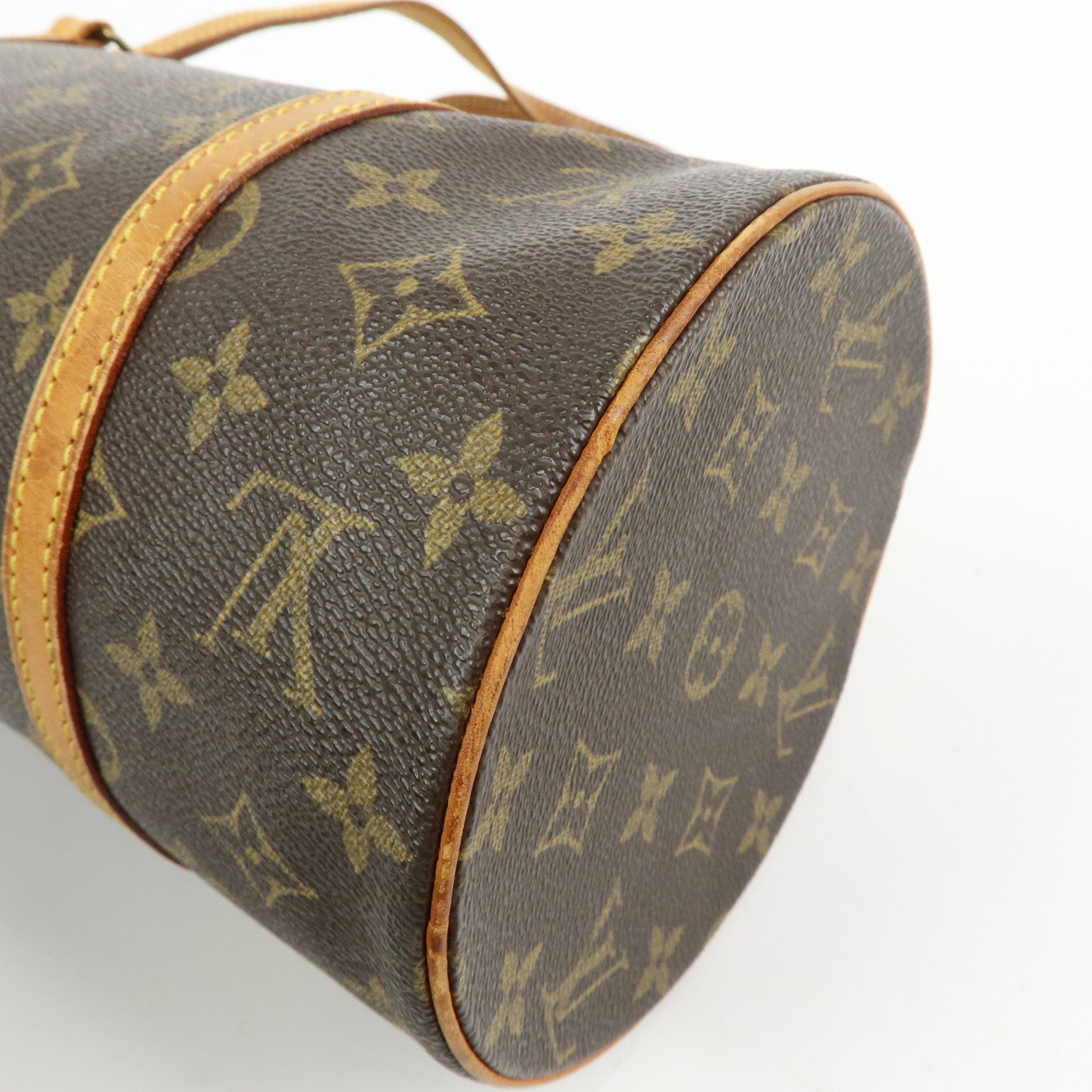 Louis Vuitton Monogram Papillon 30 Hand Bag Brown M51385