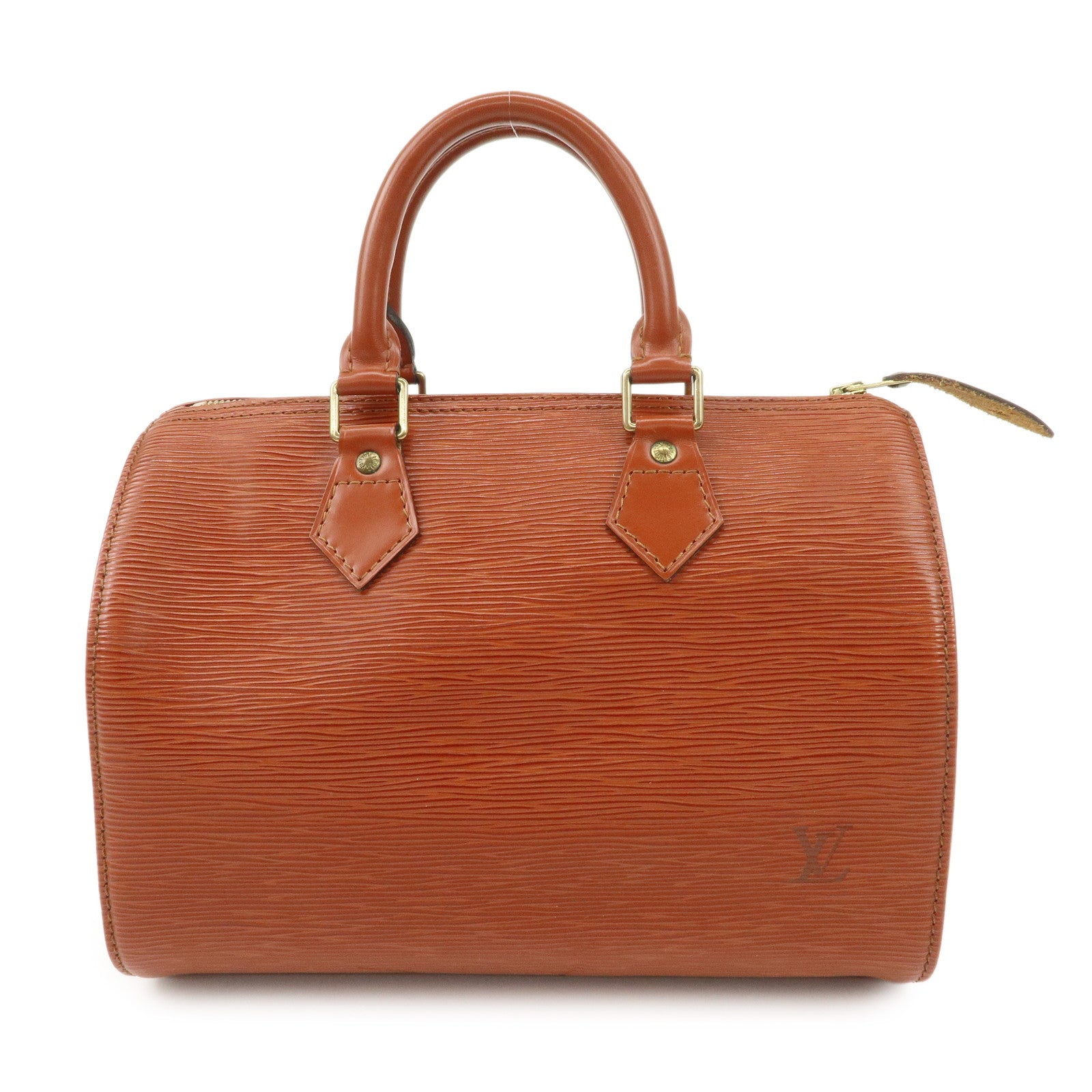 Louis Vuitton Epi Speedy 25 Hand Boston Bag Kenya Brown M43013 Used