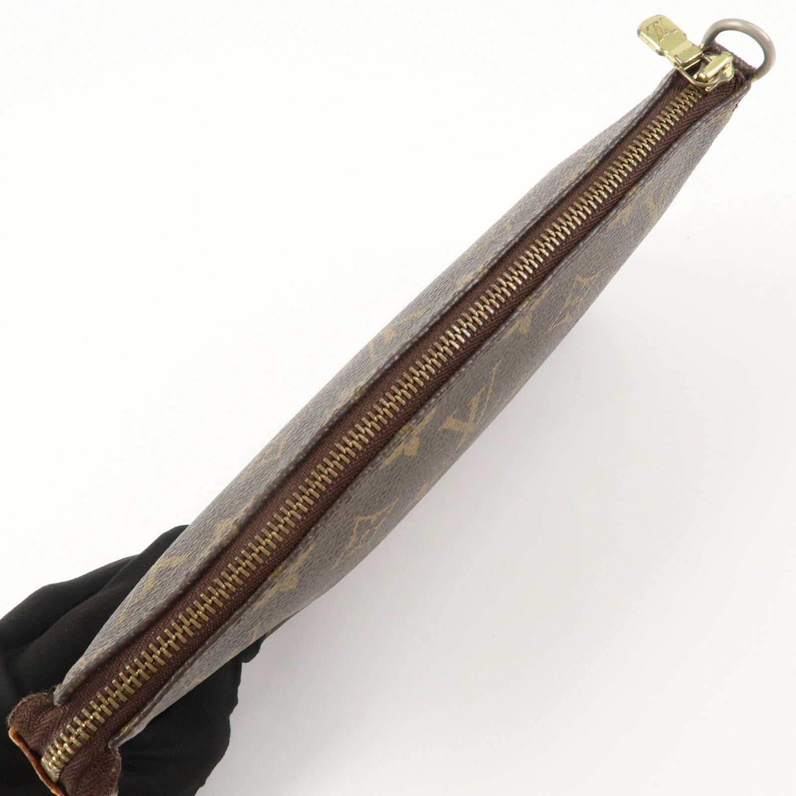 Louis Vuitton Monogram Pochette Accessoires Hand Bag Brown M51980 Used