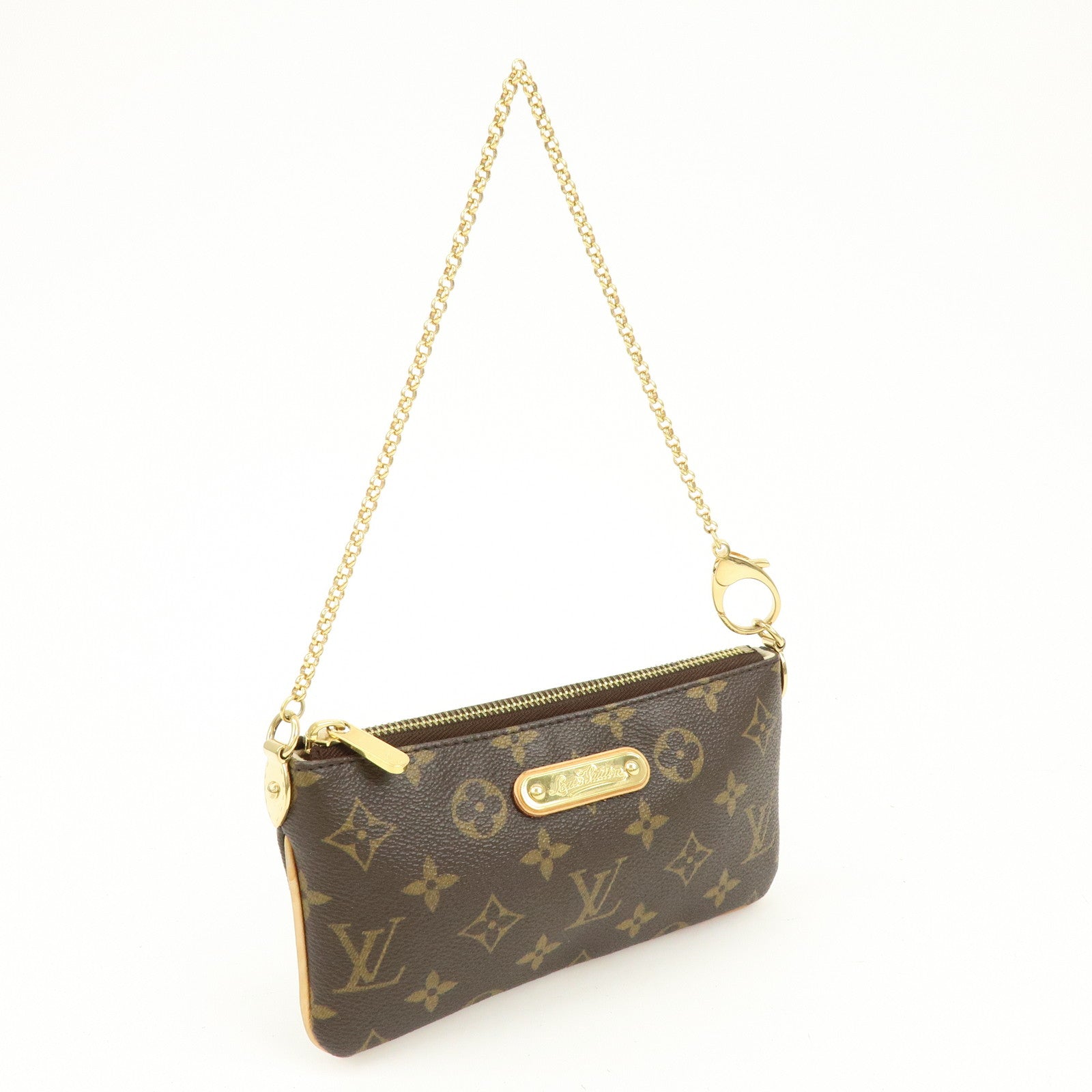 Louis Vuitton Monogram Pochette Milla MM Chain Hand Bag M60094