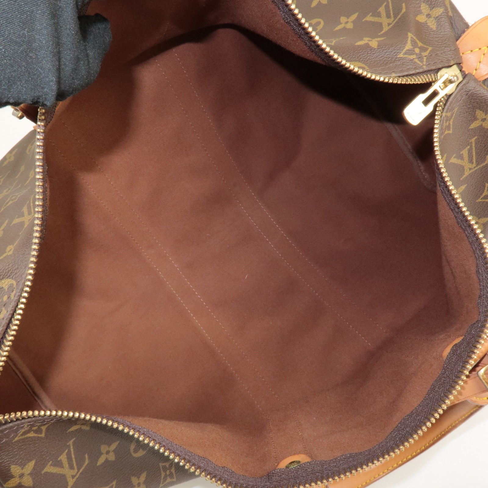 Louis Vuitton Monogram Keep All 45 Boston Bag Brown M41428