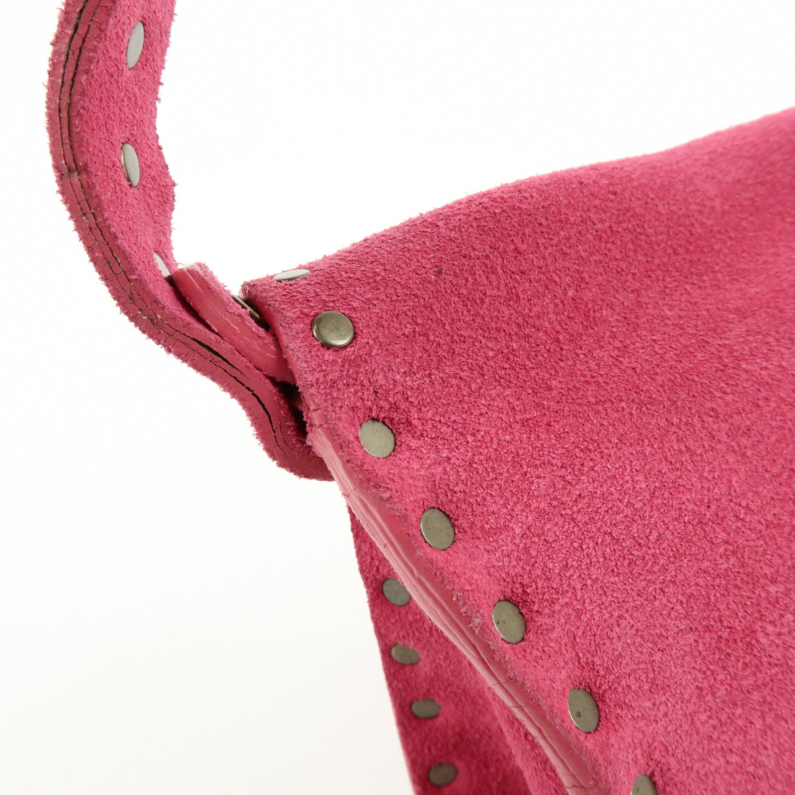 CELINE Suede Paul Bot Bag Shoulder Bag Hand Bag Pink