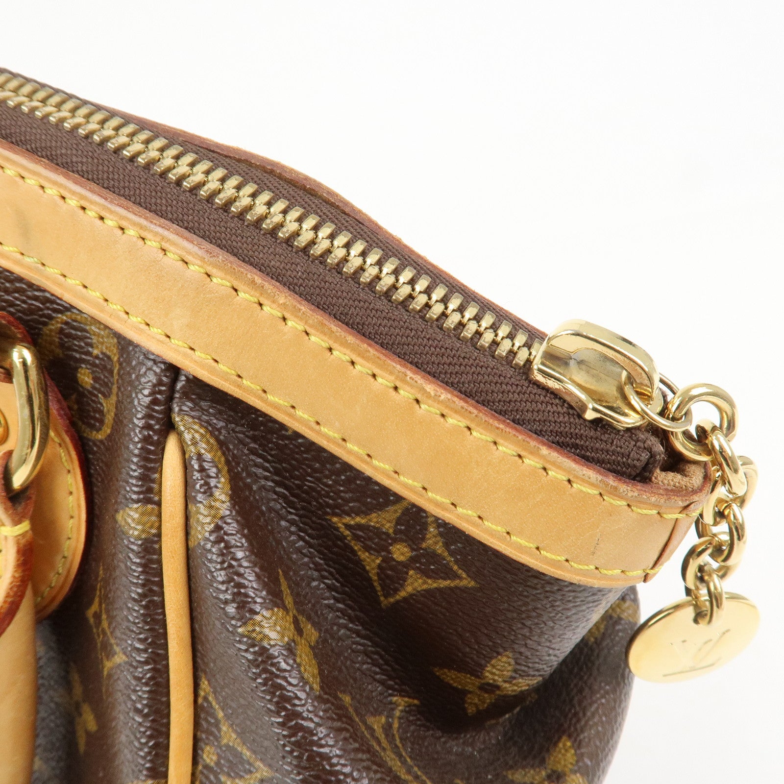 Louis Vuitton Monogram Tivoli PM Hand Bag Shoulder Bag Brown M40143