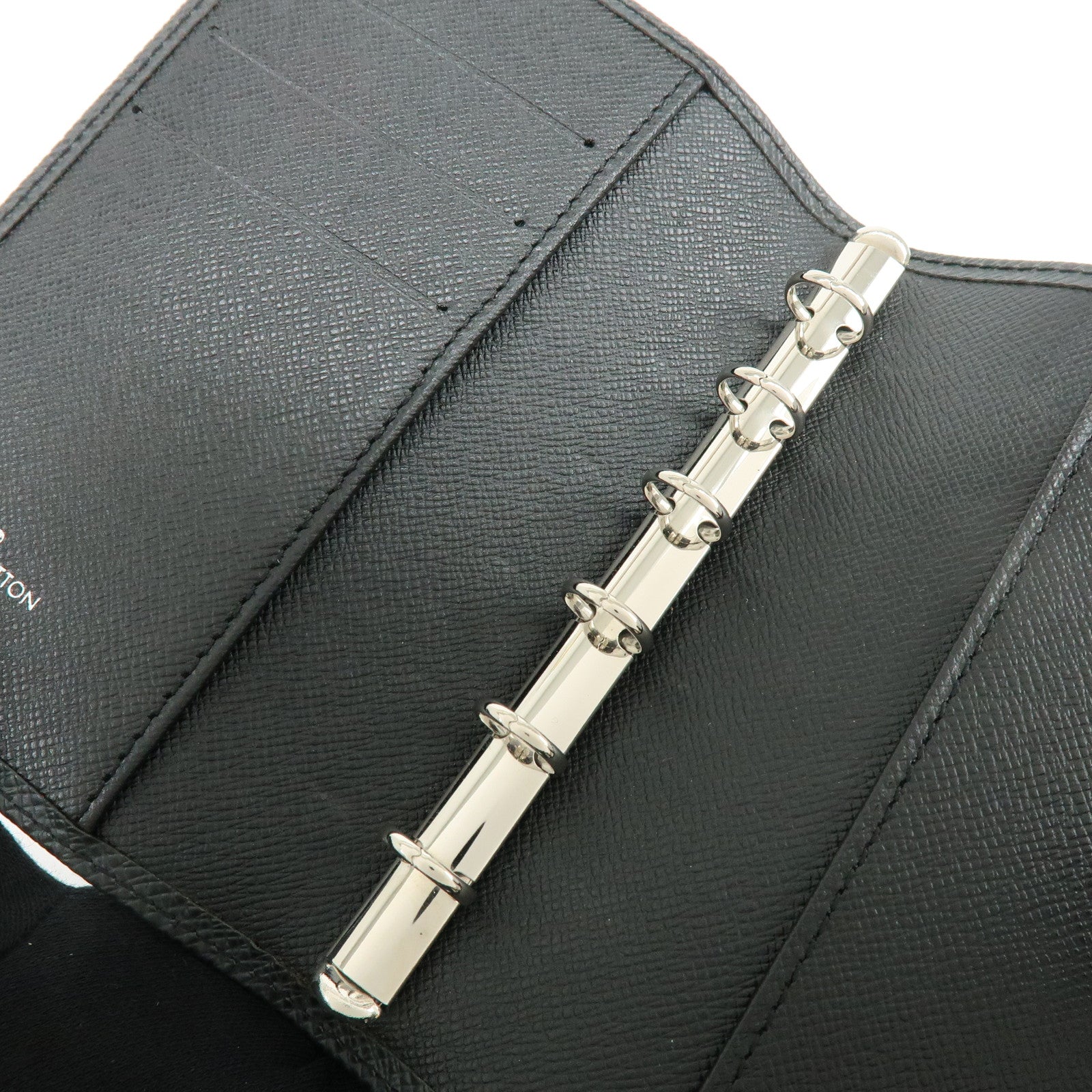 Louis Vuitton Taiga Leather Agenda PM Planner Cover Ardoise R20426