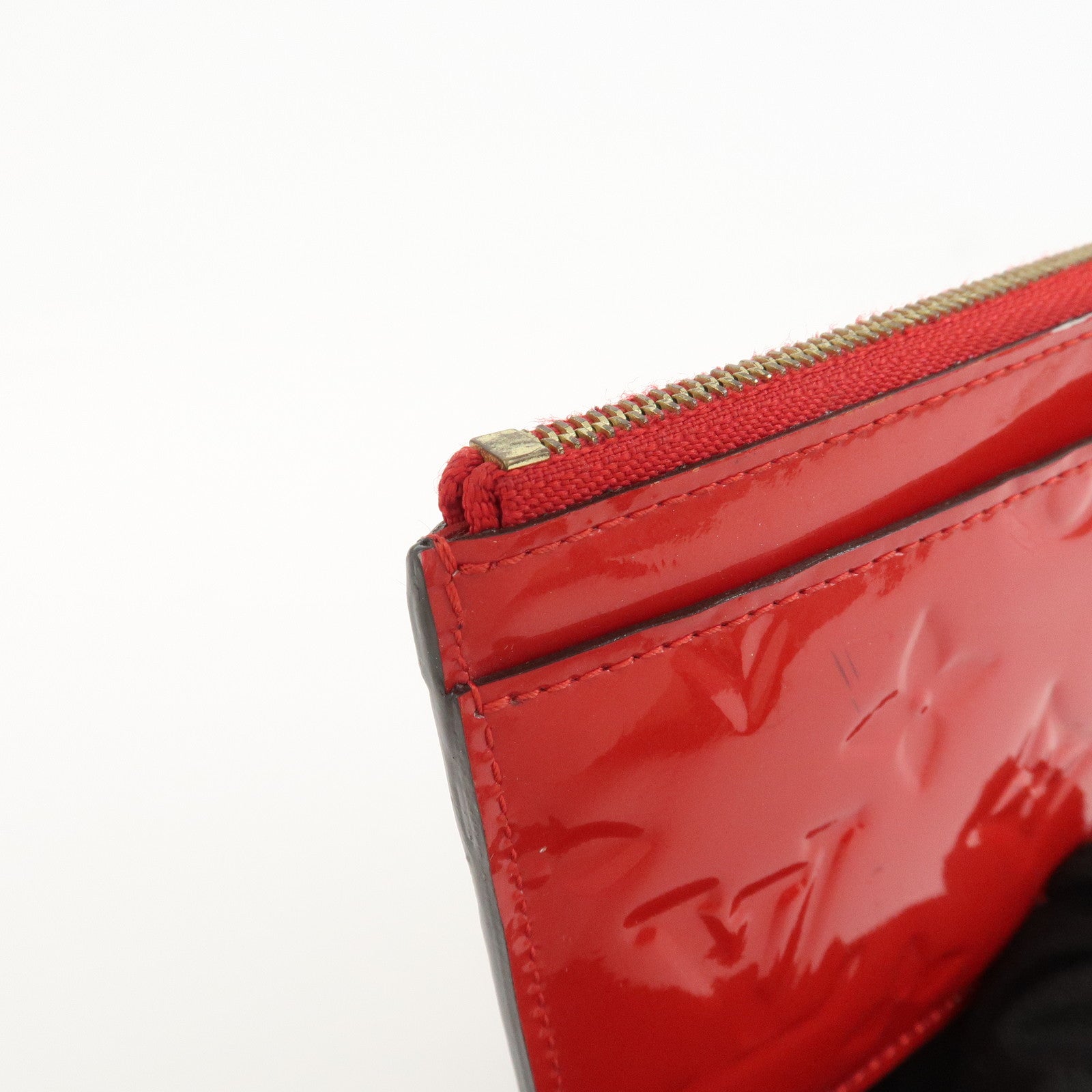 Louis Vuitton Monogram Vernis Pochette Cles NM Cerise M90214