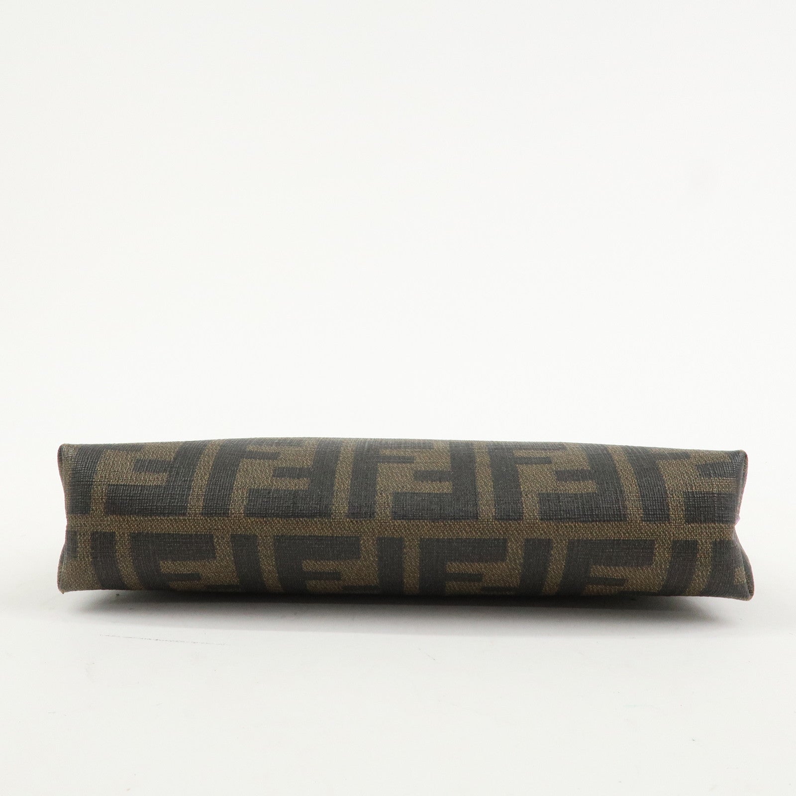 FENDI Zucca PVC Chain Accessory Pouch Hand Bag Shoulder Bag 8BR592